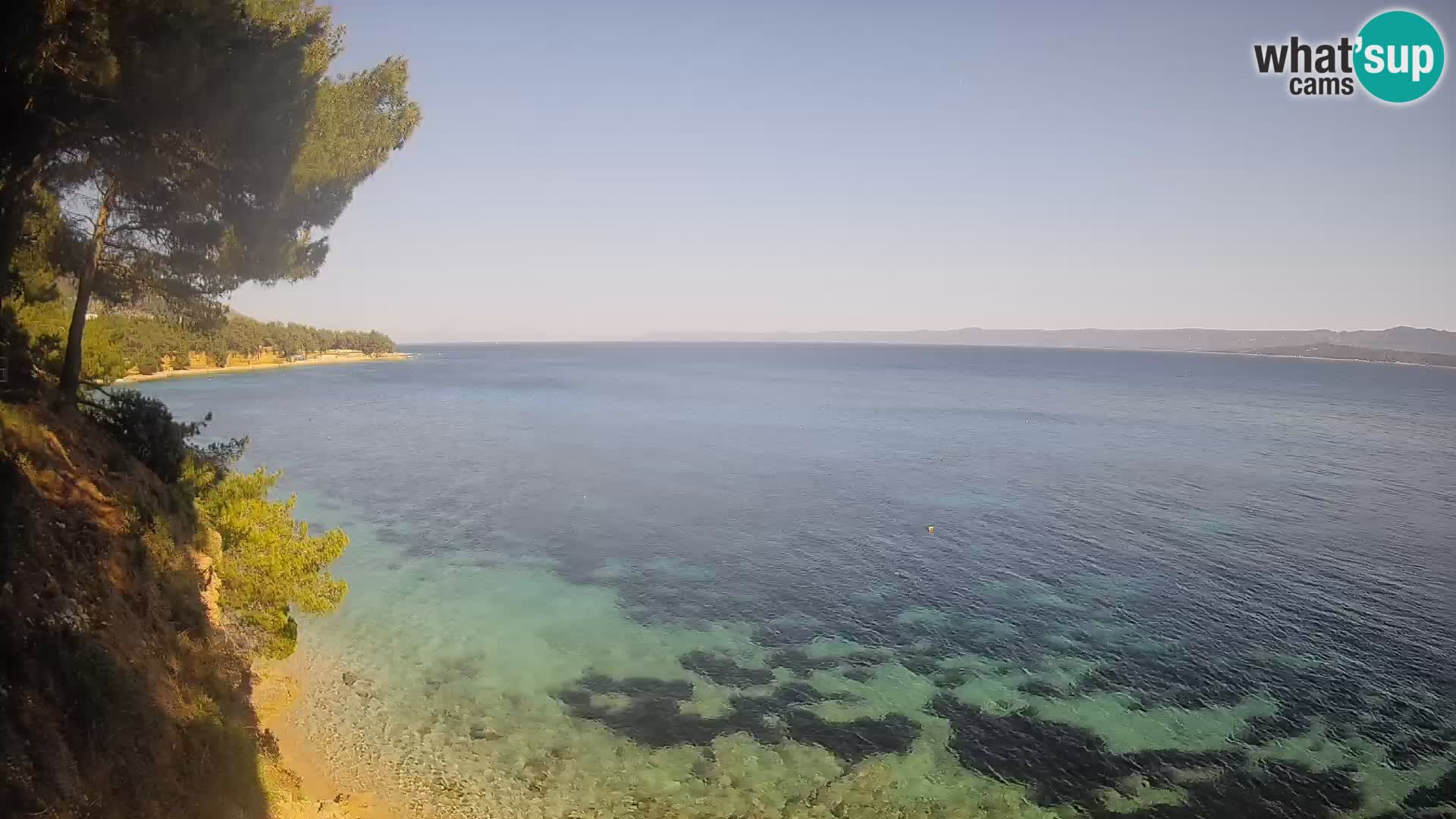 Webcam Potočine Beach Bol – Live View of Borak Beach, Brač Island