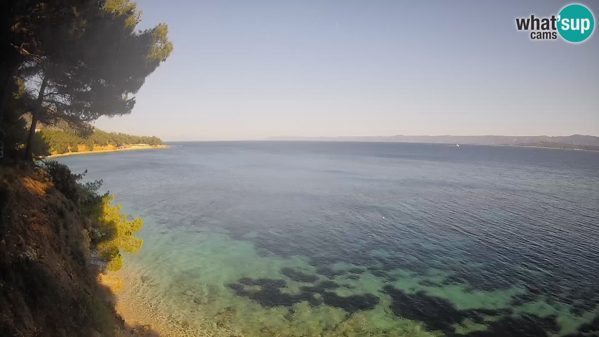 Web kamera Potočine Bol – Pogled uživo na plažu Borak, otok Brač