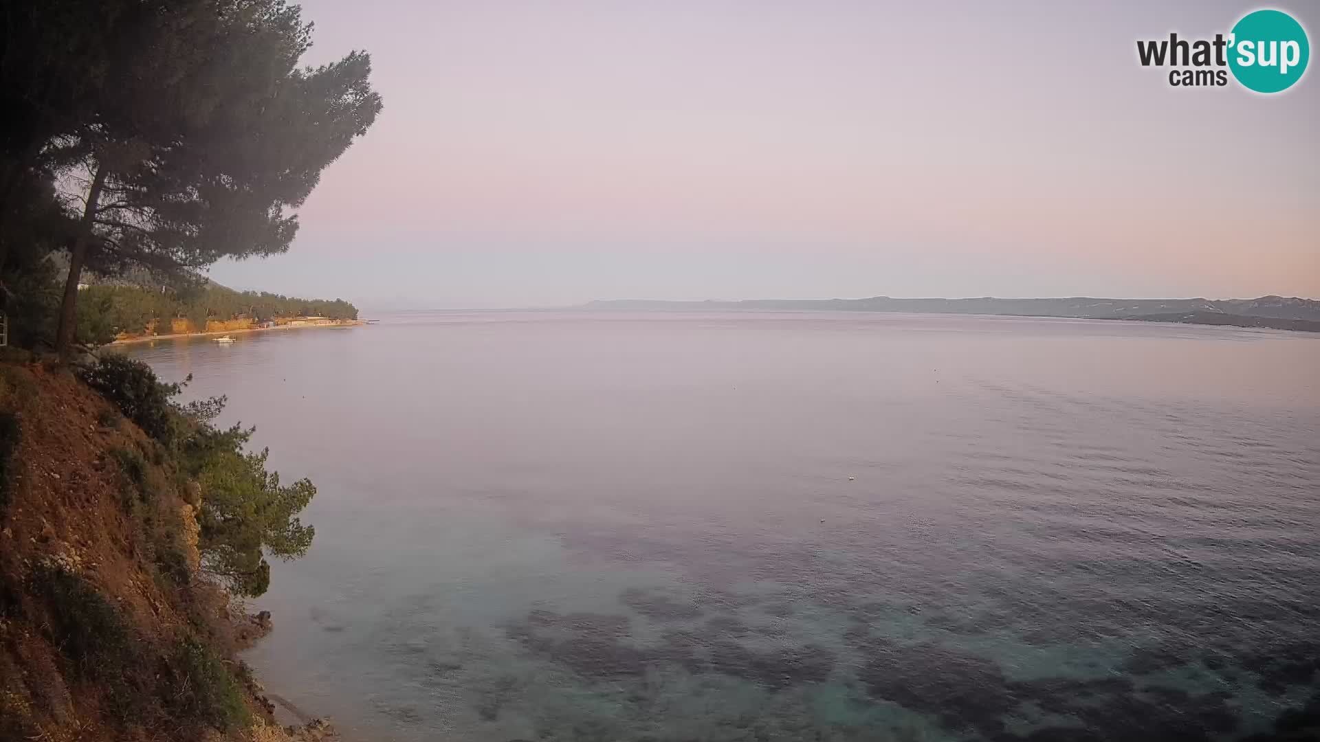 Webcam Spiaggia Potočine Bol – Vista live sulla spiaggia Borak, Isola di Brač