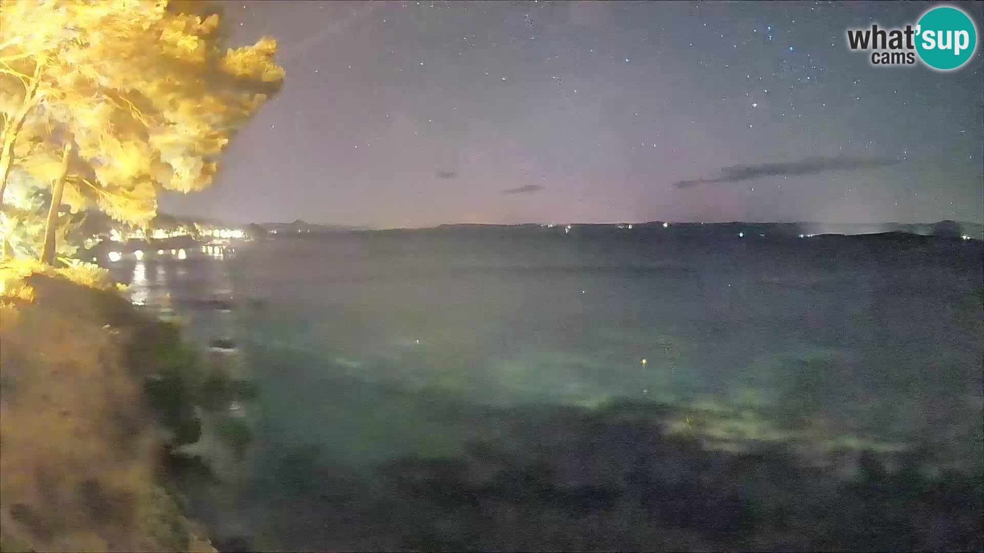 Webcam Spiaggia Potočine Bol – Vista live sulla spiaggia Borak, Isola di Brač