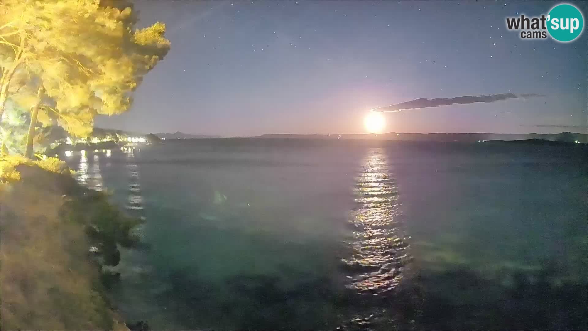 Webcam Spiaggia Potočine Bol – Vista live sulla spiaggia Borak, Isola di Brač