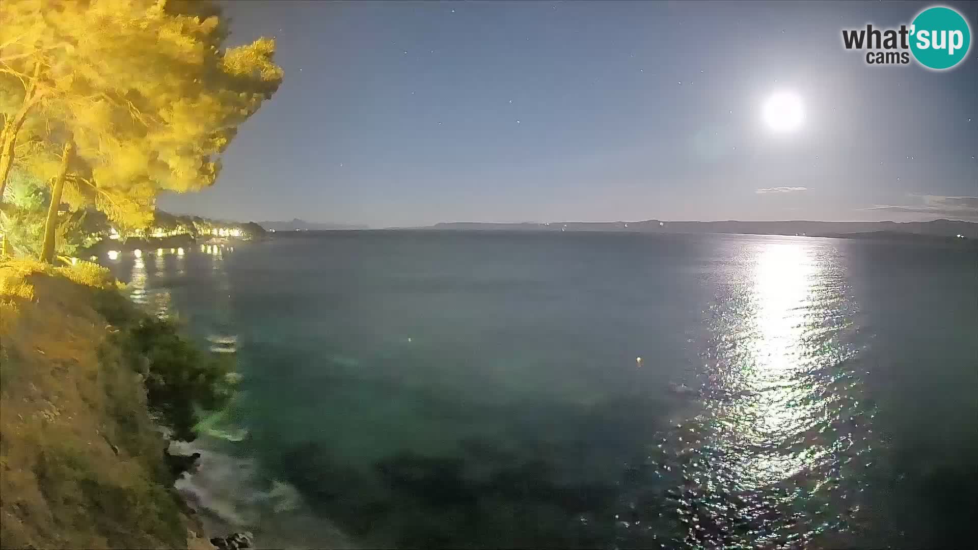 Webcam Spiaggia Potočine Bol – Vista live sulla spiaggia Borak, Isola di Brač