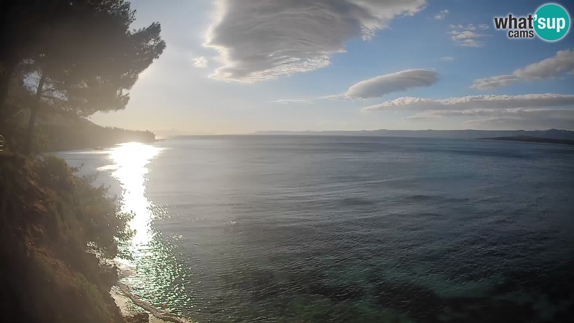 Webcam Spiaggia Potočine Bol – Vista live sulla spiaggia Borak, Isola di Brač