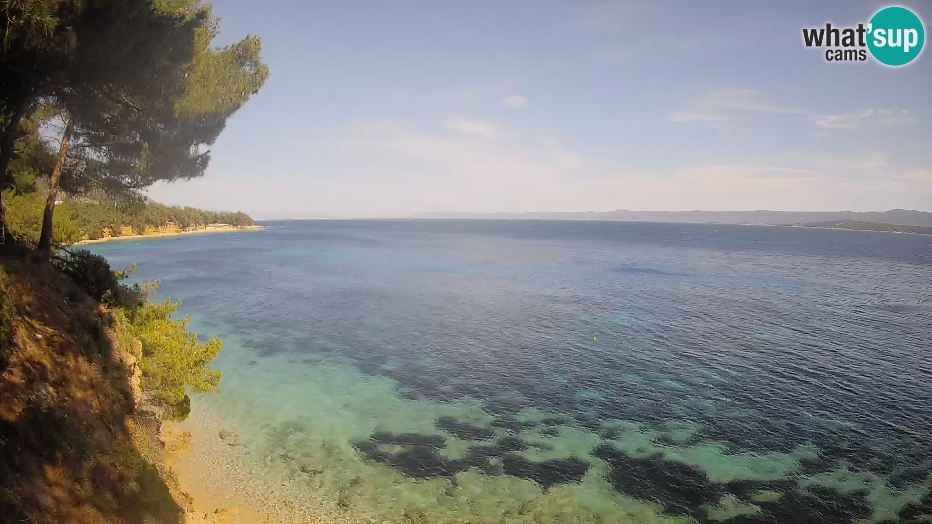 Webcam Potočine Beach Bol – Live View of Borak Beach, Brač Island