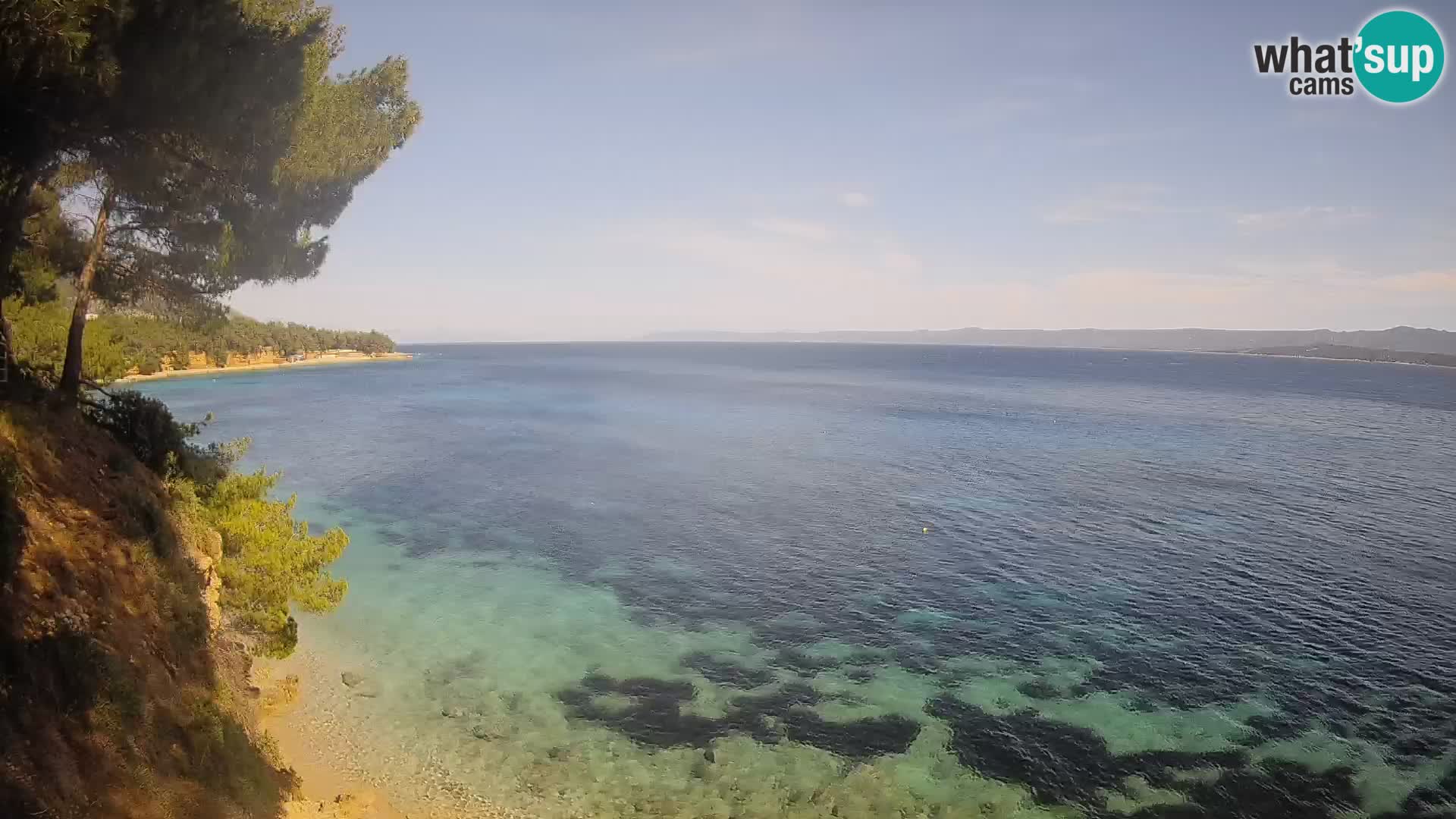 Webcam Potočine Beach Bol – Live View of Borak Beach, Brač Island