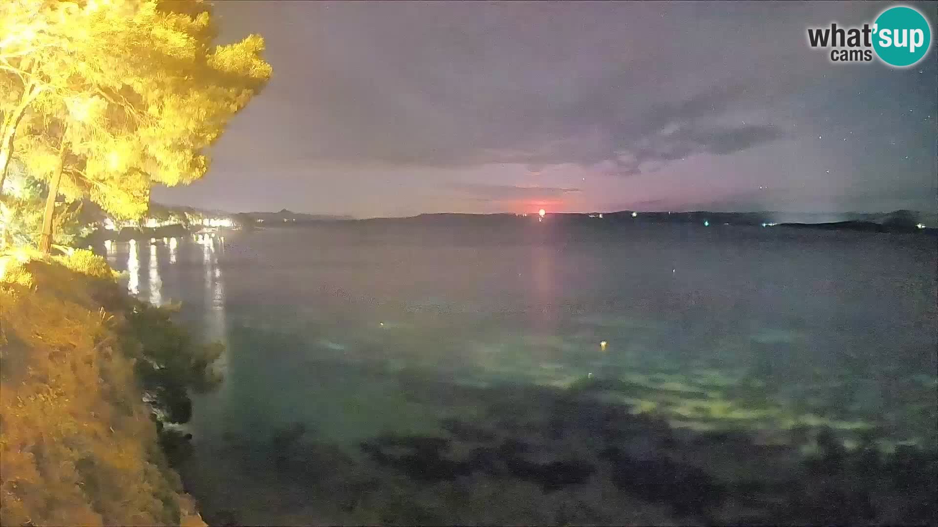 Spletna kamera Plaža Potočine Bol – Pogled v živo na plažo Borak, otok Brač