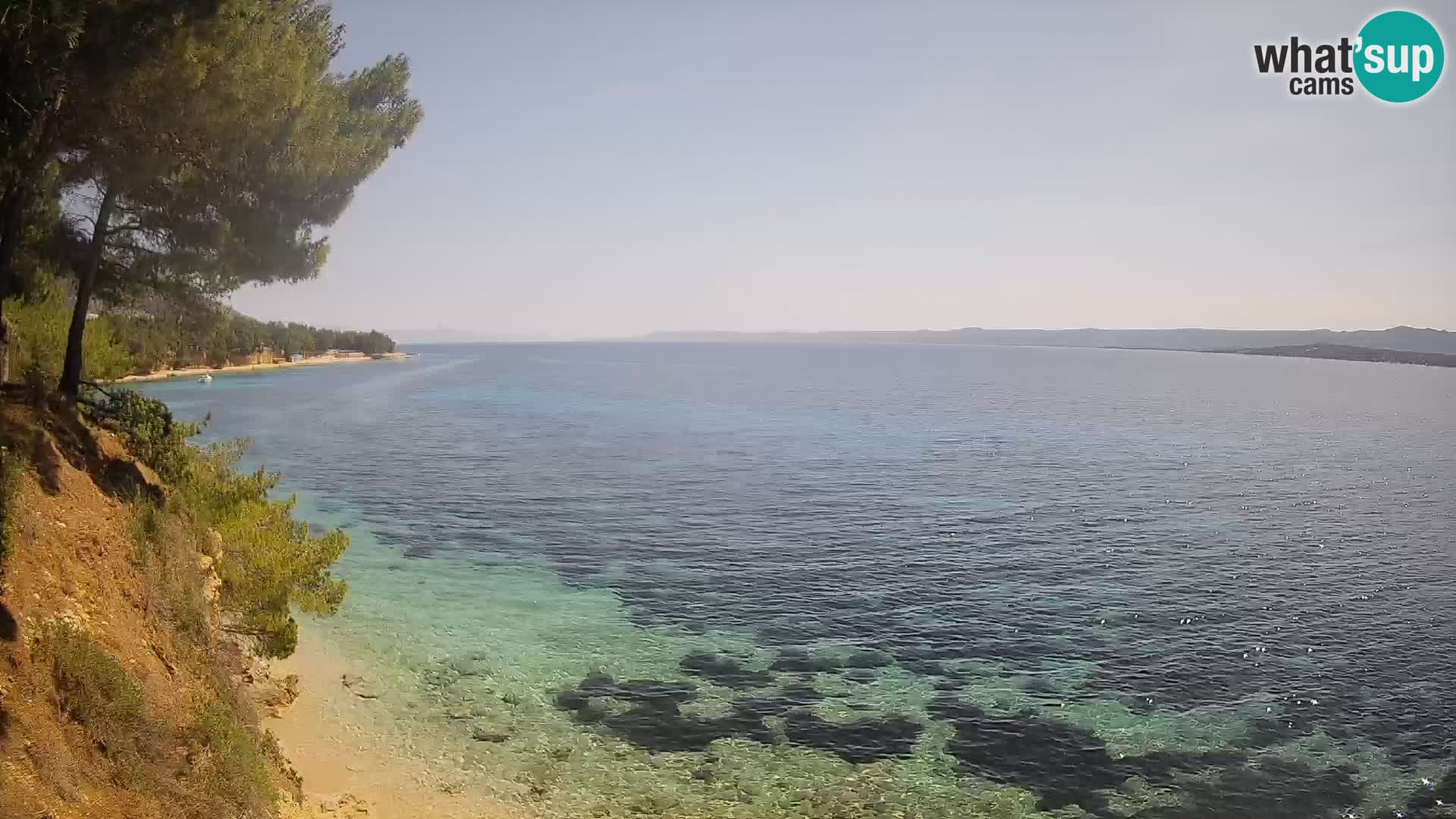 Webcam Playa Potočine Bol – Vista en vivo de Borak Beach, Isla de Brač