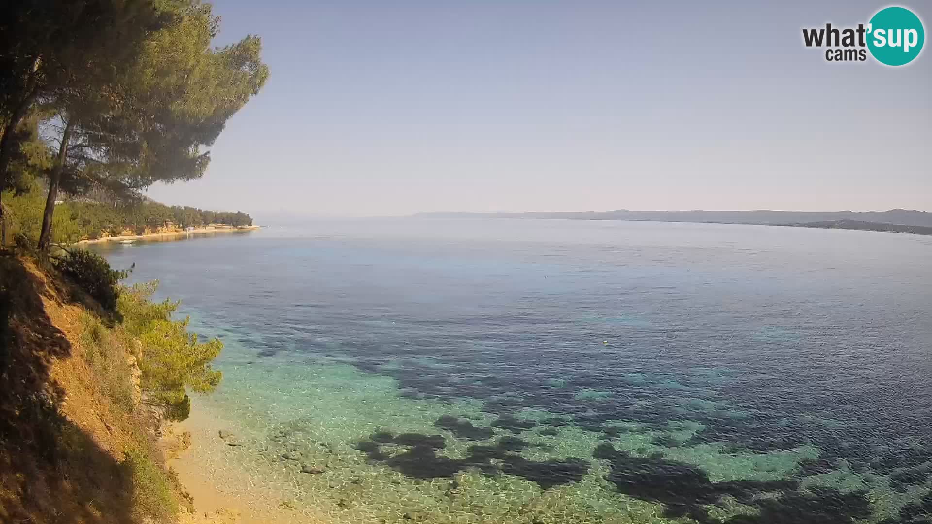 Webcam Playa Potočine Bol – Vista en vivo de Borak Beach, Isla de Brač