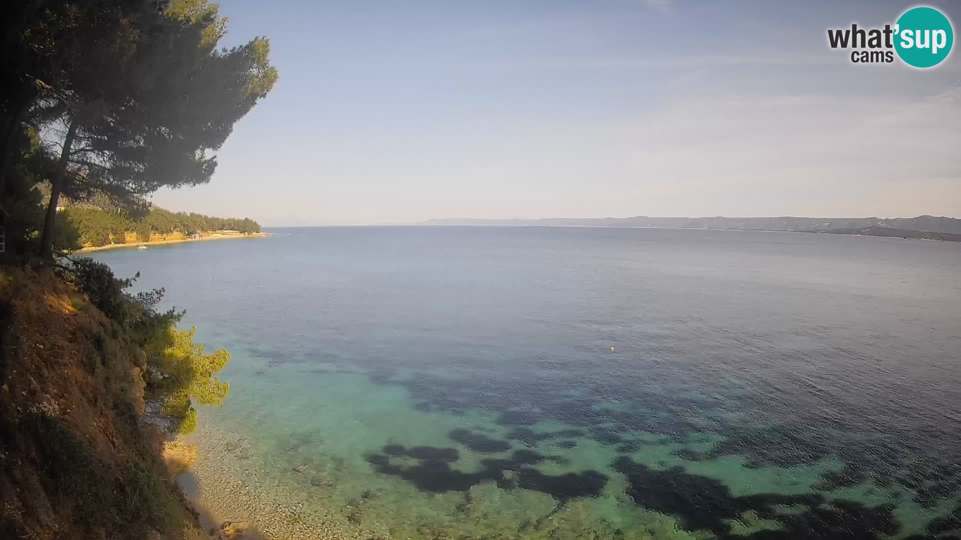 Web kamera Potočine Bol – Pogled uživo na plažu Borak, otok Brač