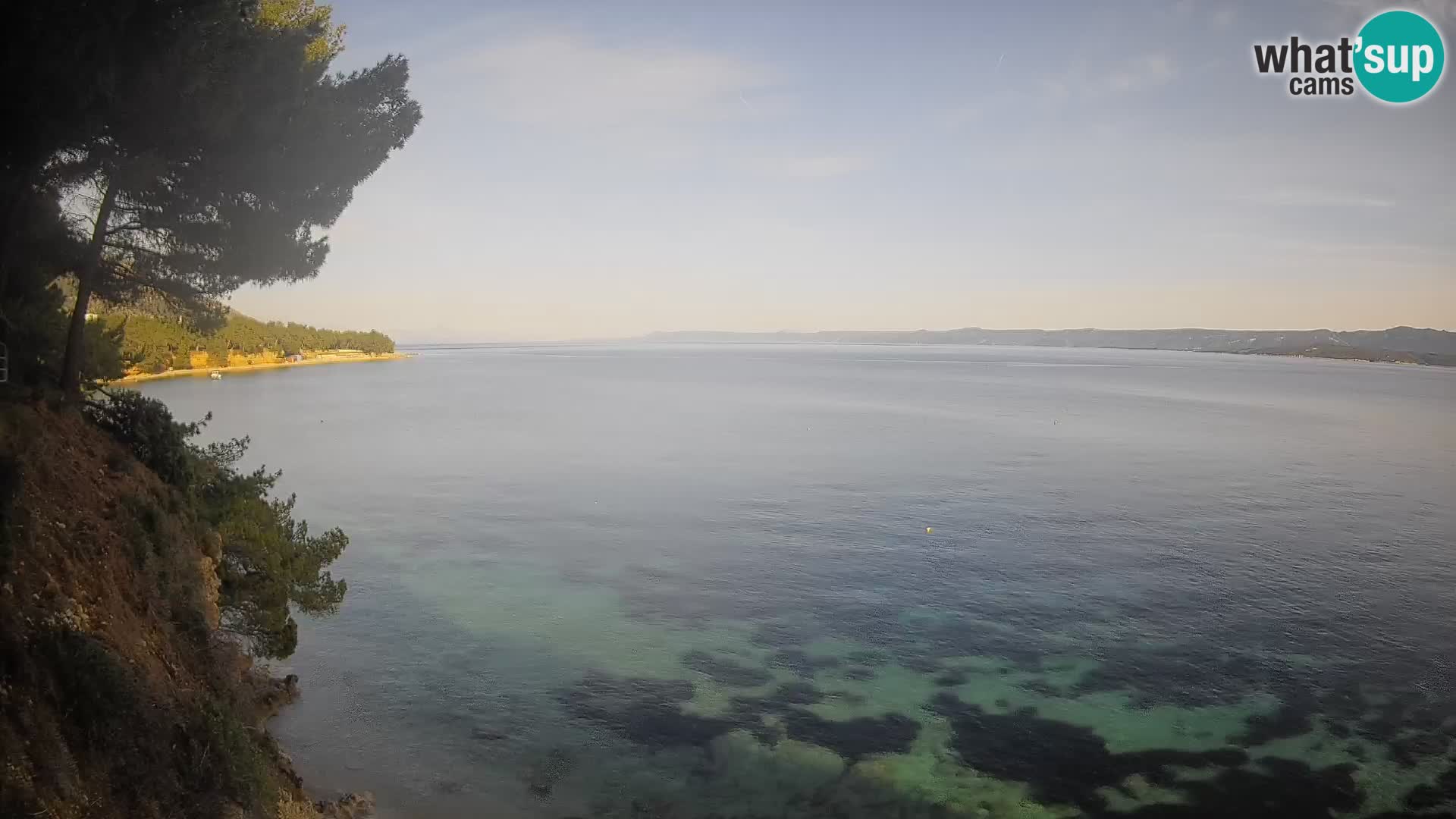 Webcam Potočine Beach Bol – Live View of Borak Beach, Brač Island