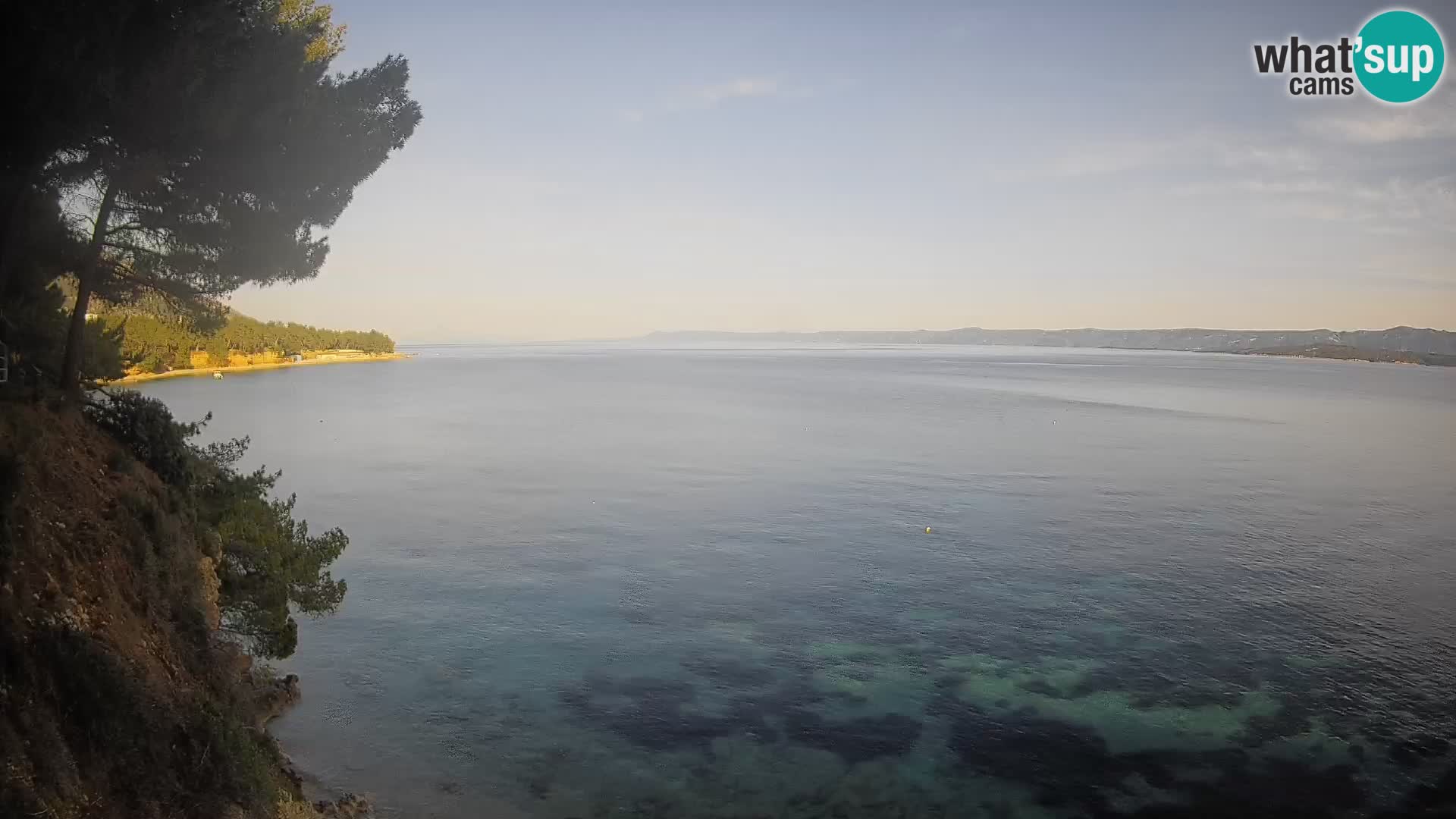 Web kamera Potočine Bol – Pogled uživo na plažu Borak, otok Brač