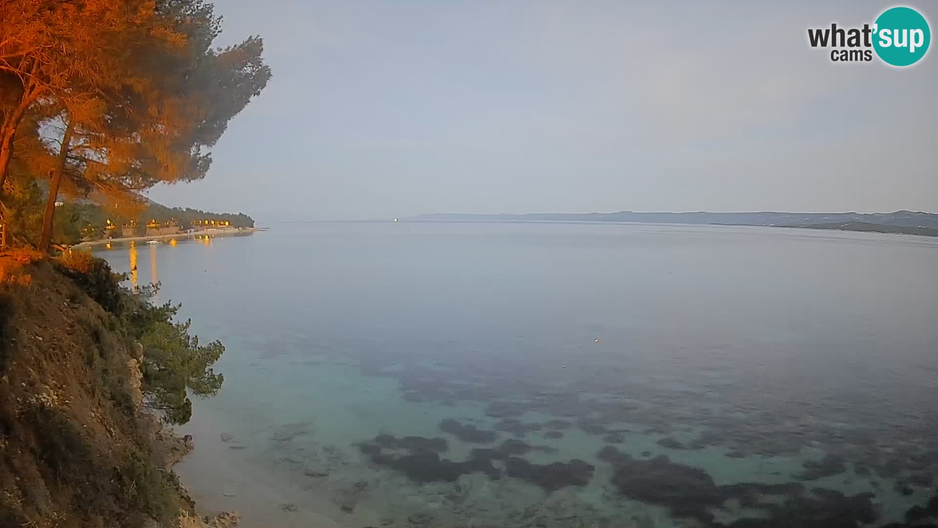 Webcam Playa Potočine Bol – Vista en vivo de Borak Beach, Isla de Brač