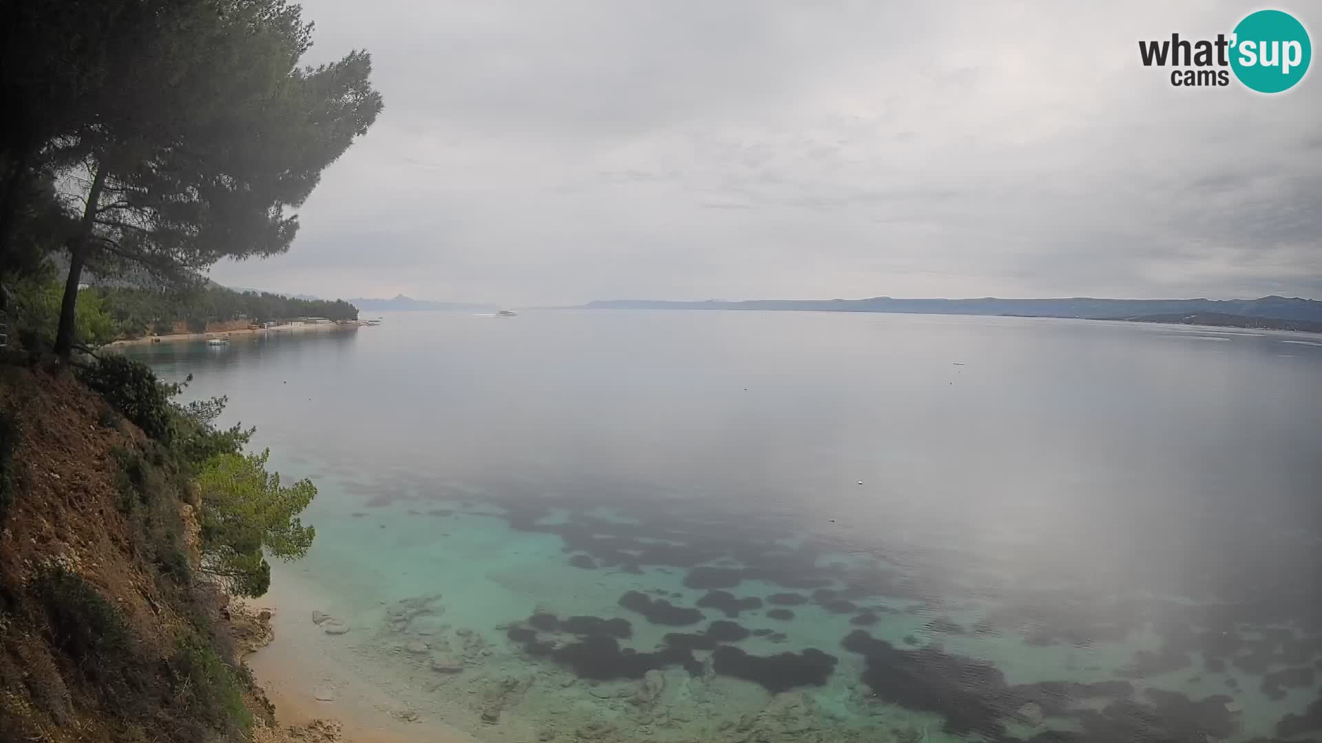 Webcam Potočine Beach Bol – Live View of Borak Beach, Brač Island