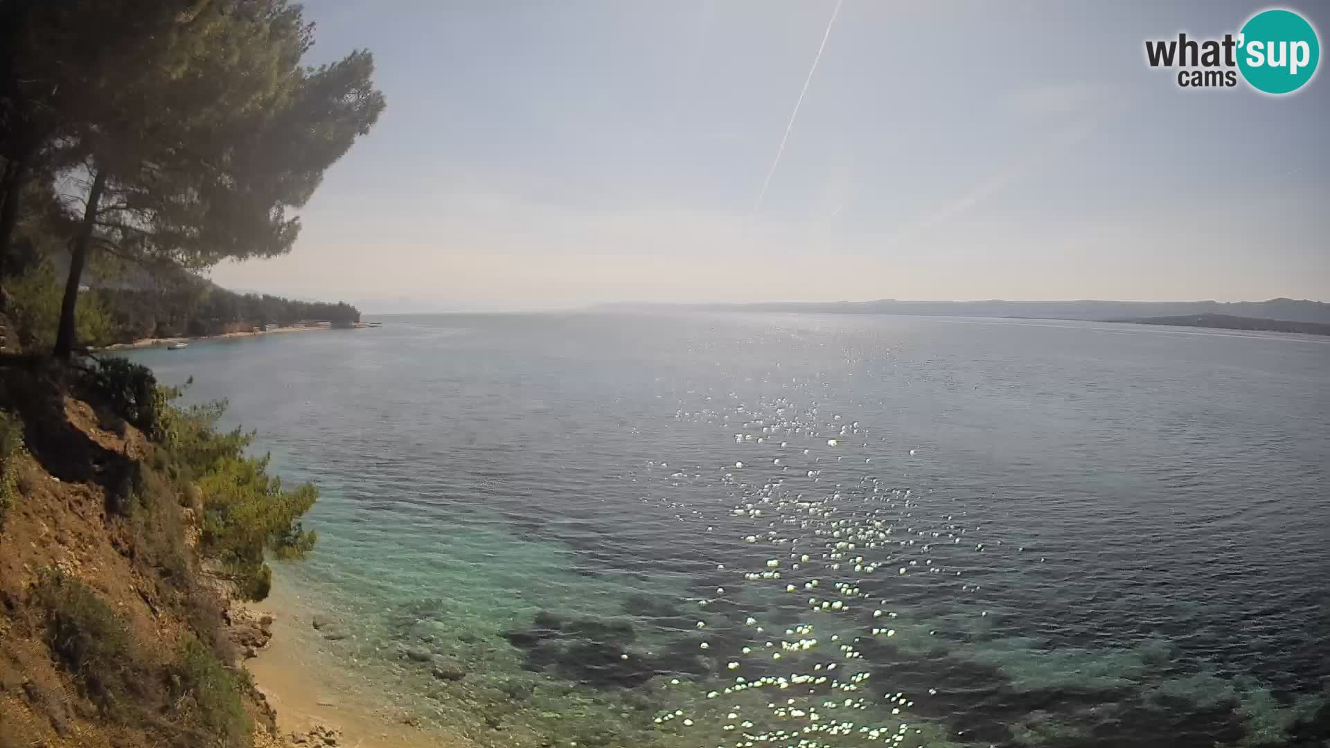 Webcam Spiaggia Potočine Bol – Vista live sulla spiaggia Borak, Isola di Brač