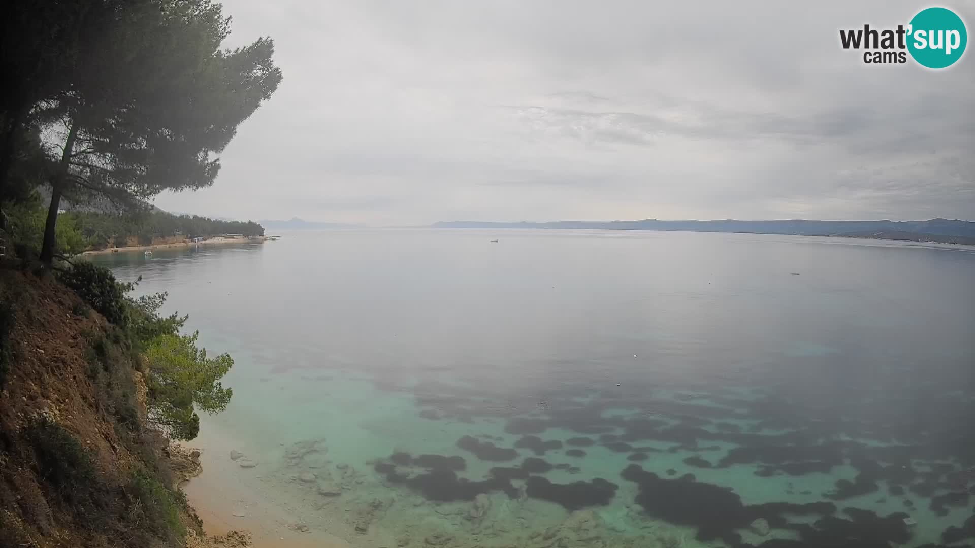Web kamera Potočine Bol – Pogled uživo na plažu Borak, otok Brač