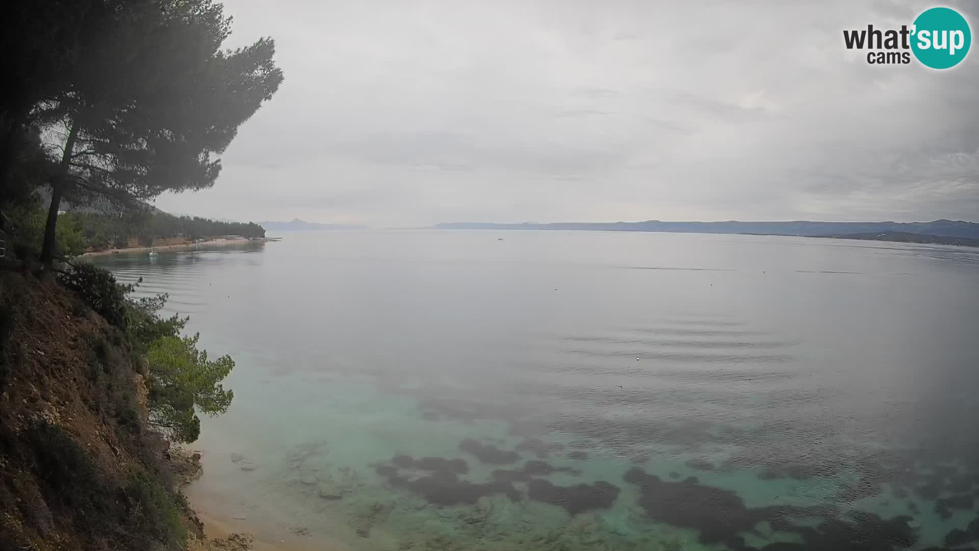 Web kamera Potočine Bol – Pogled uživo na plažu Borak, otok Brač