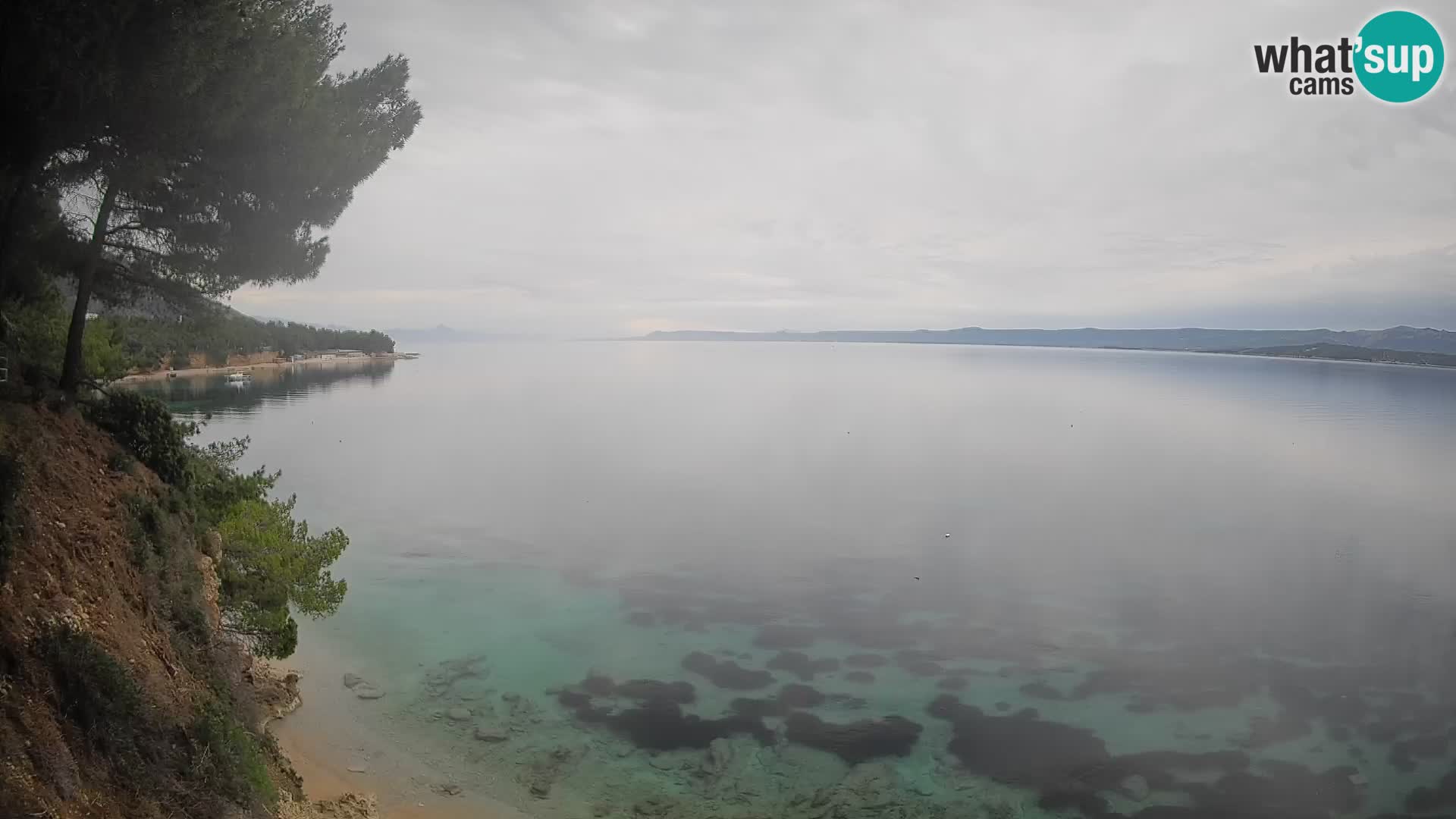 Web kamera Potočine Bol – Pogled uživo na plažu Borak, otok Brač