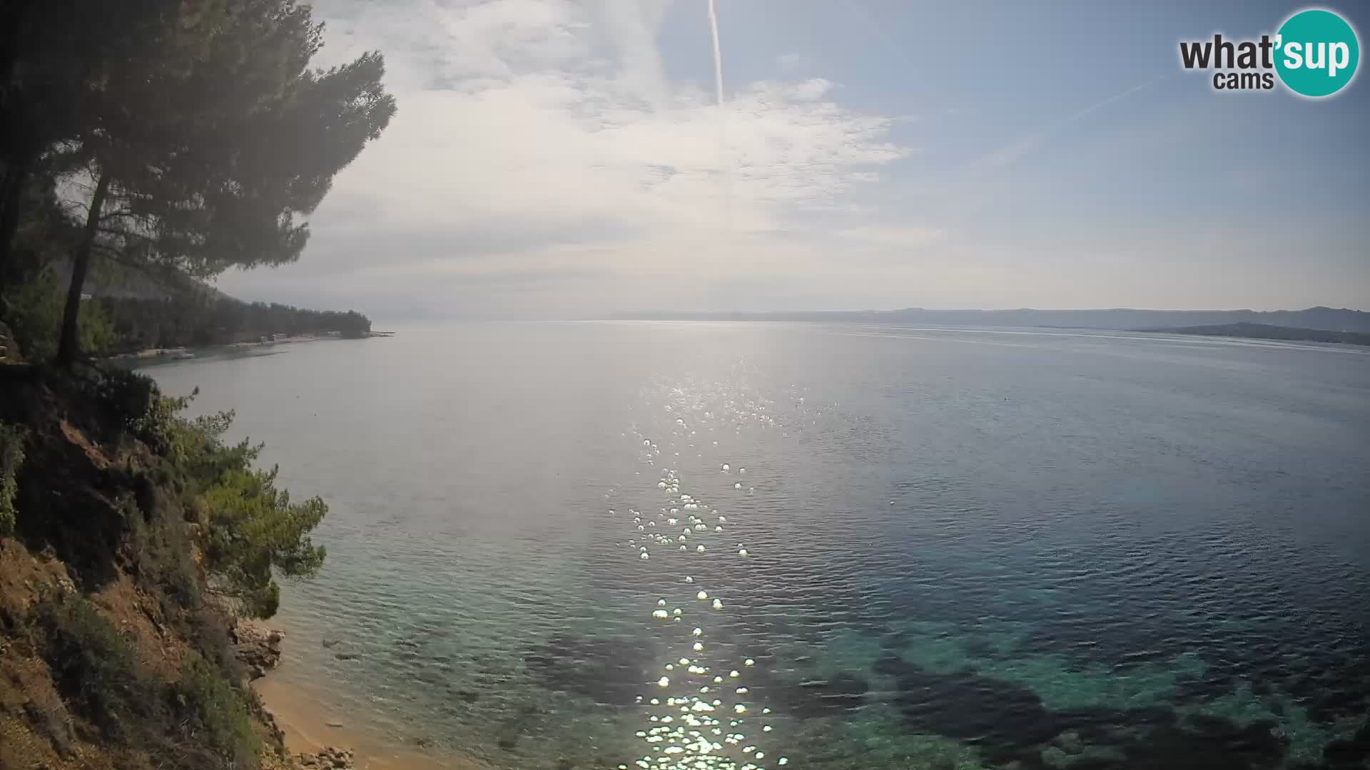 Web kamera Potočine Bol – Pogled uživo na plažu Borak, otok Brač