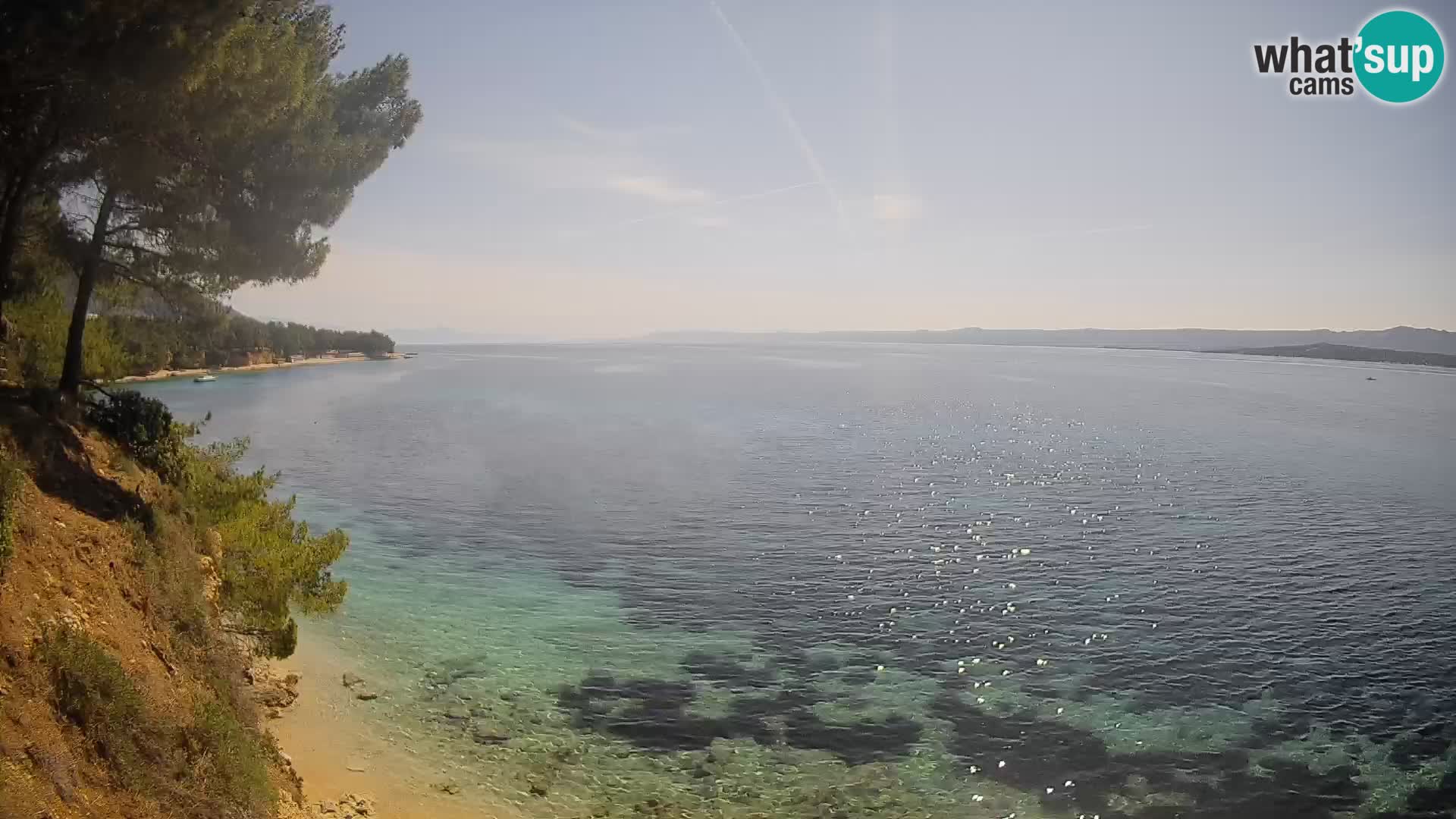 Web kamera Potočine Bol – Pogled uživo na plažu Borak, otok Brač