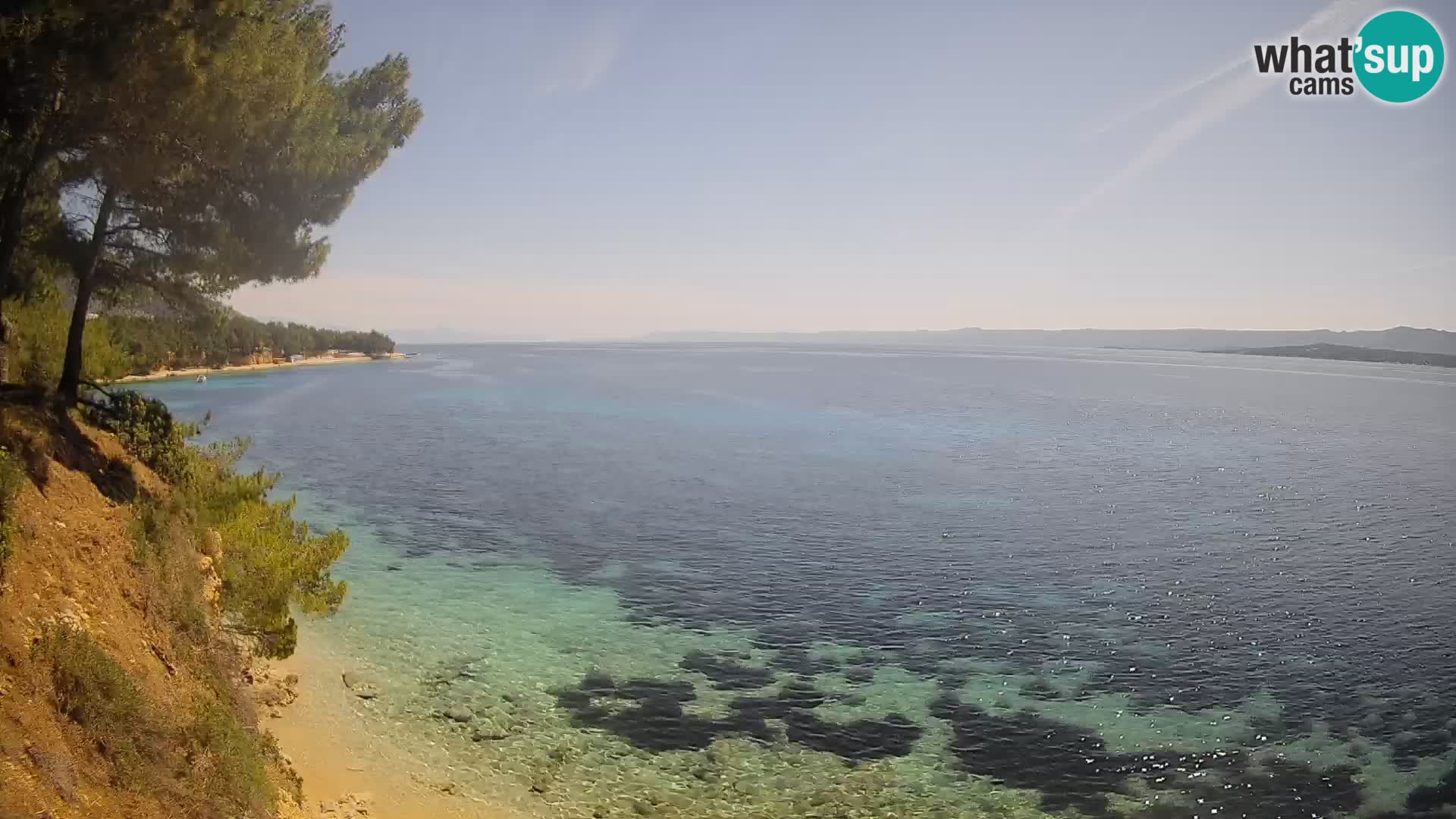 Web kamera Potočine Bol – Pogled uživo na plažu Borak, otok Brač