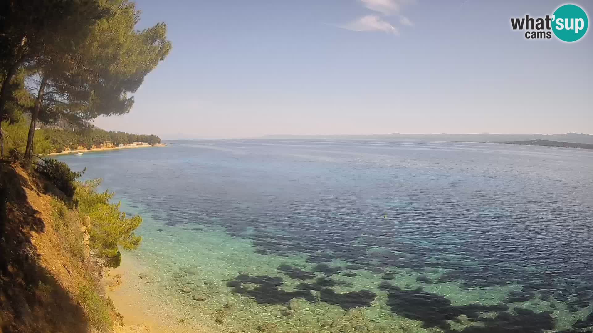 Webcam Playa Potočine Bol – Vista en vivo de Borak Beach, Isla de Brač