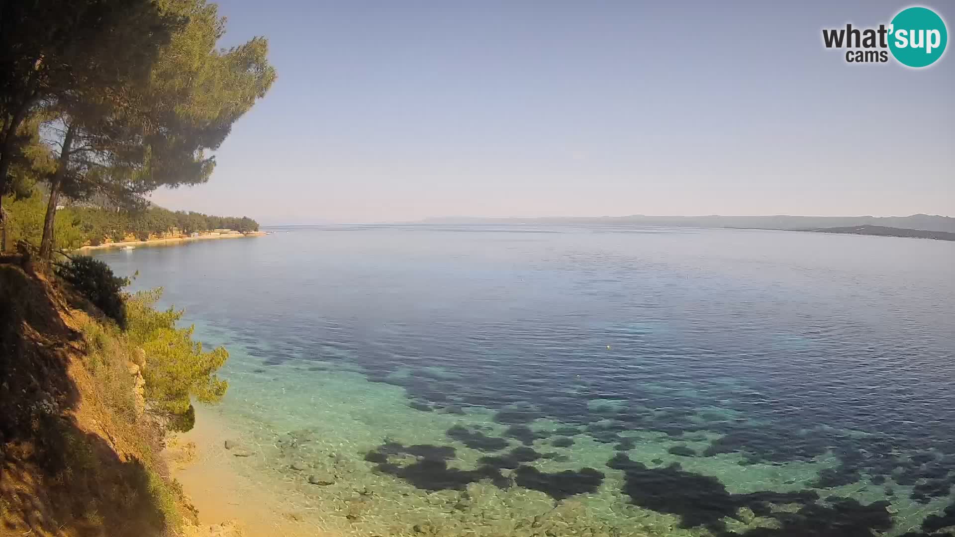 Webcam Playa Potočine Bol – Vista en vivo de Borak Beach, Isla de Brač