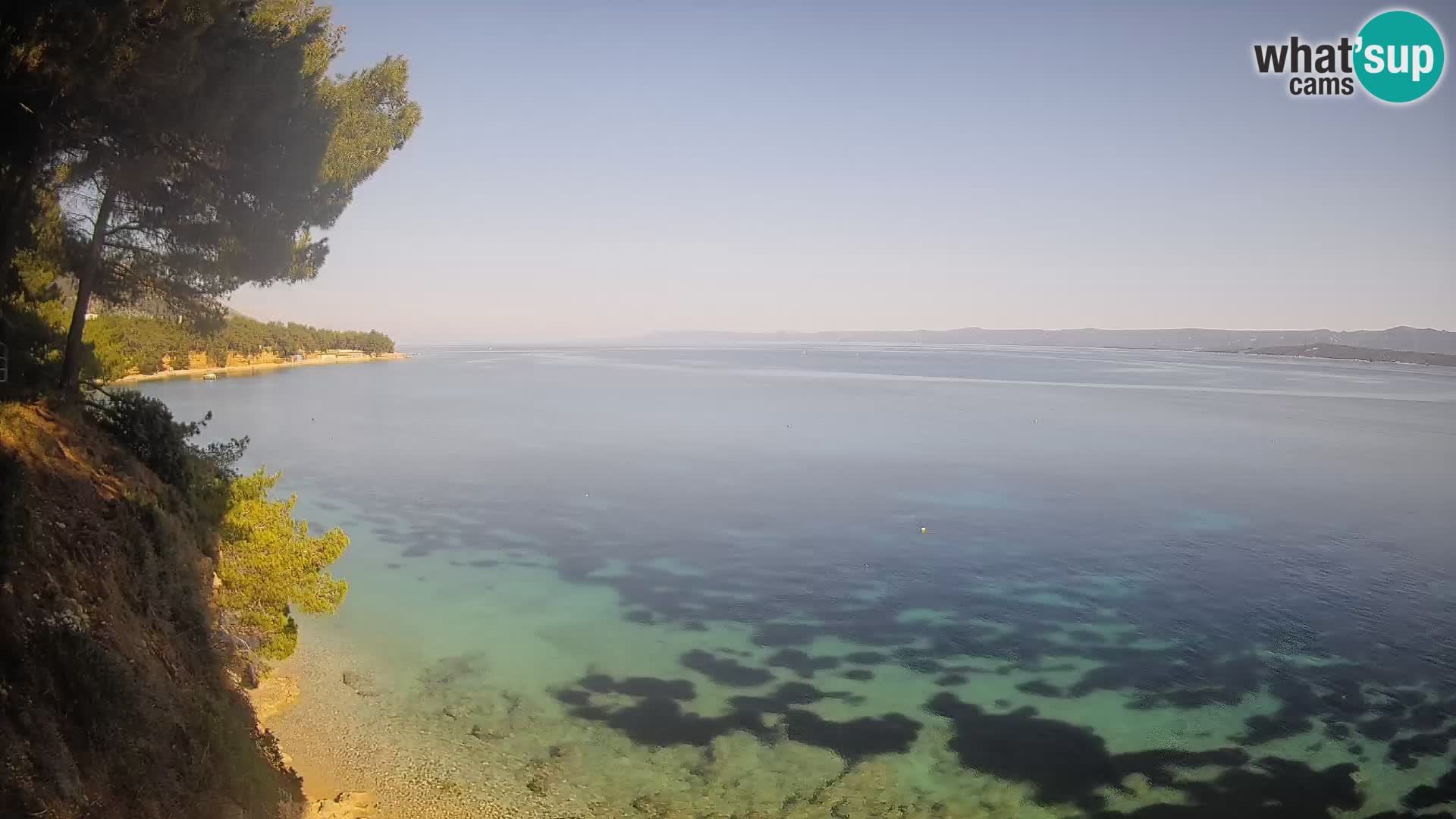 Webcam Potočine Beach Bol – Live View of Borak Beach, Brač Island
