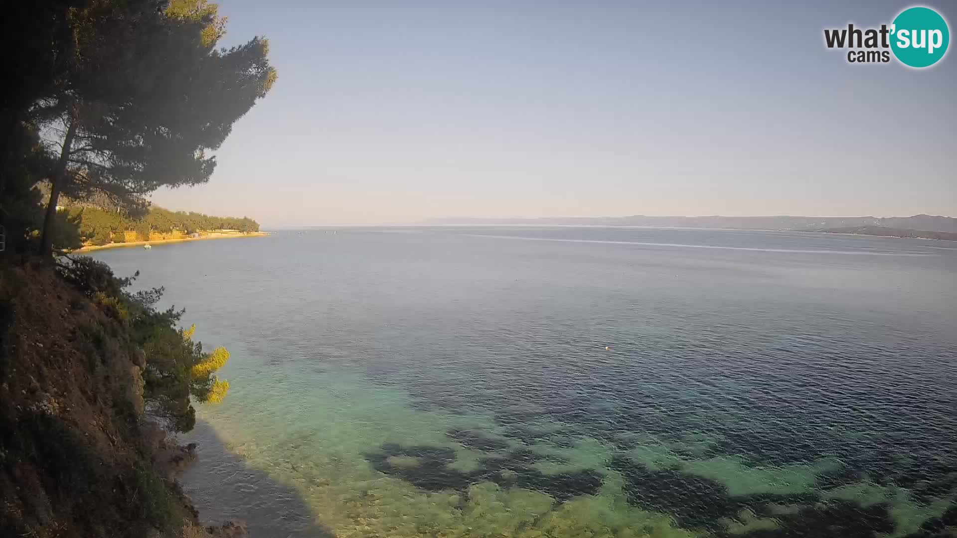 Webcam Strand Potočine Bol – Liveblick auf Borak Beach, Insel Brač
