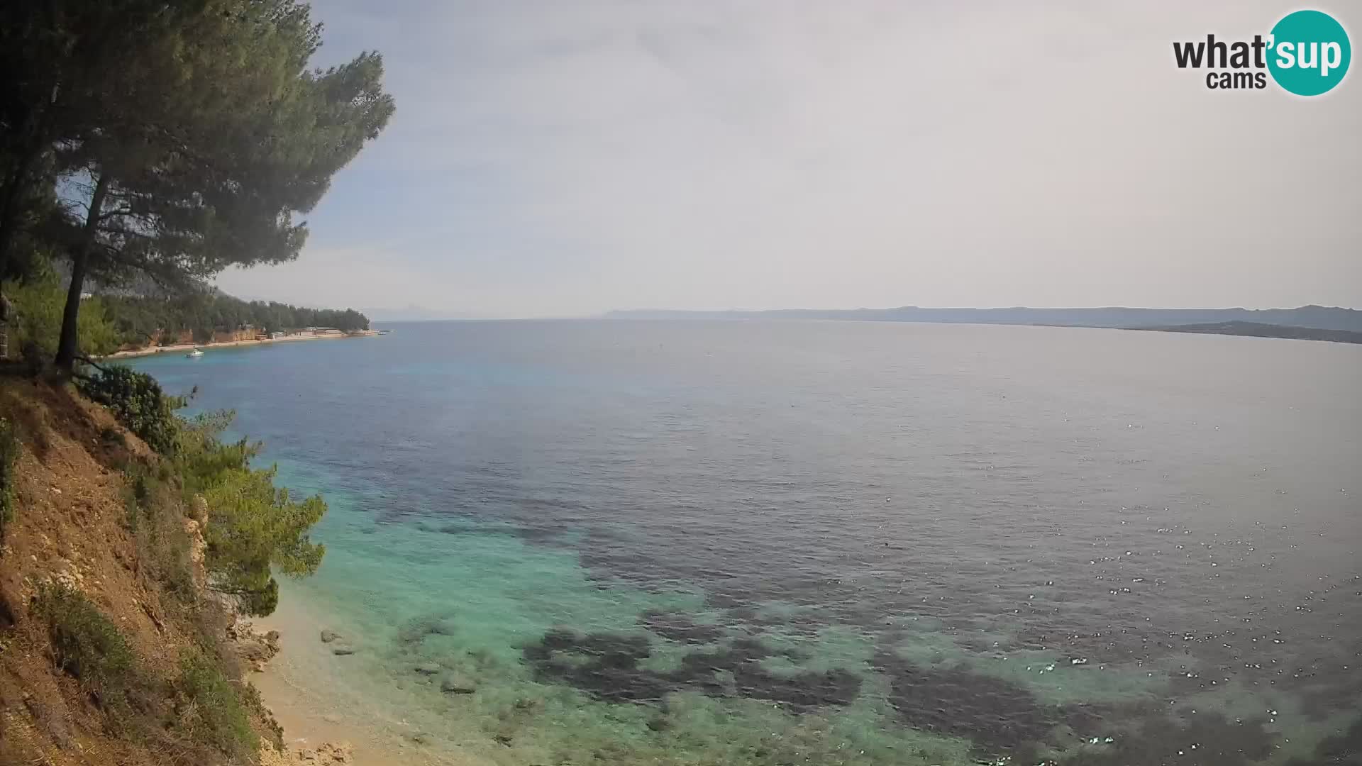 Webcam plage Potočine Bol – Vue en direct sur Borak Beach, île de Brač
