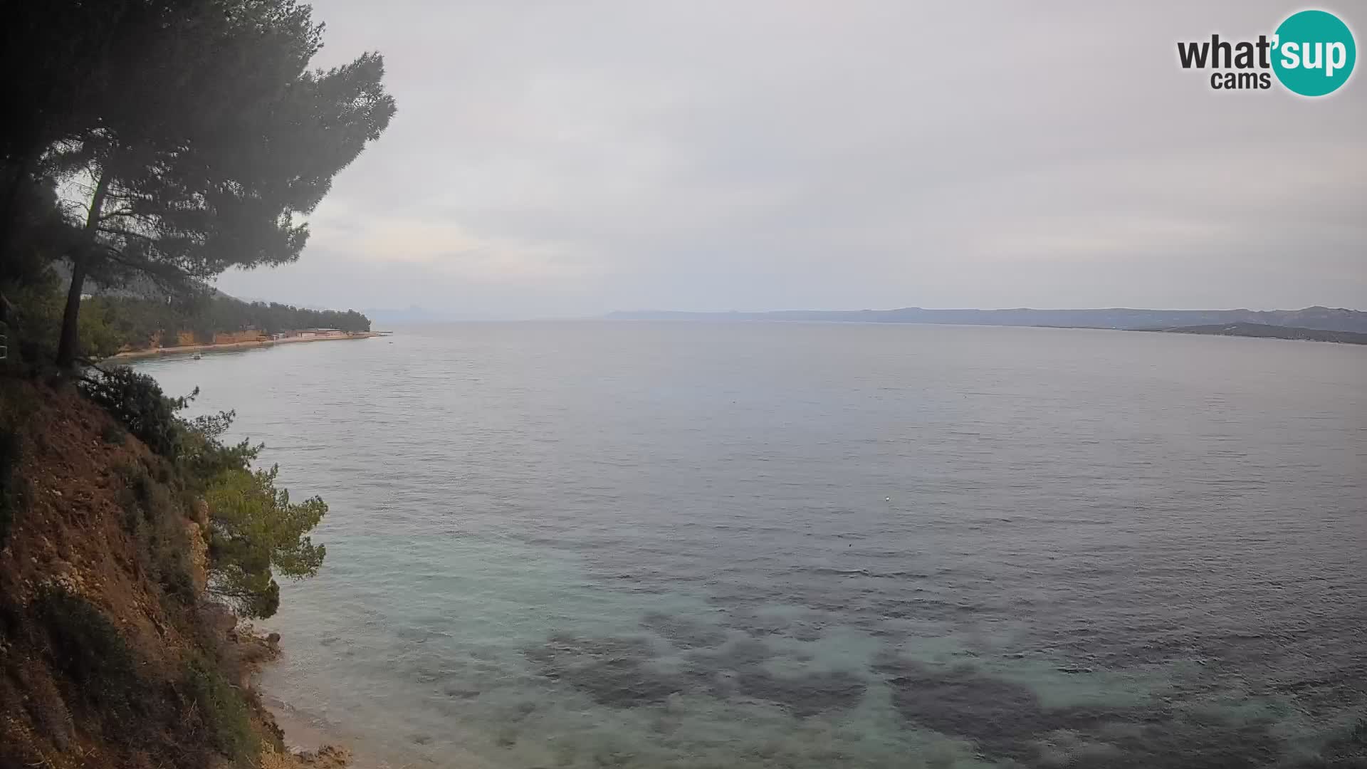 Web kamera Potočine Bol – Pogled uživo na plažu Borak, otok Brač