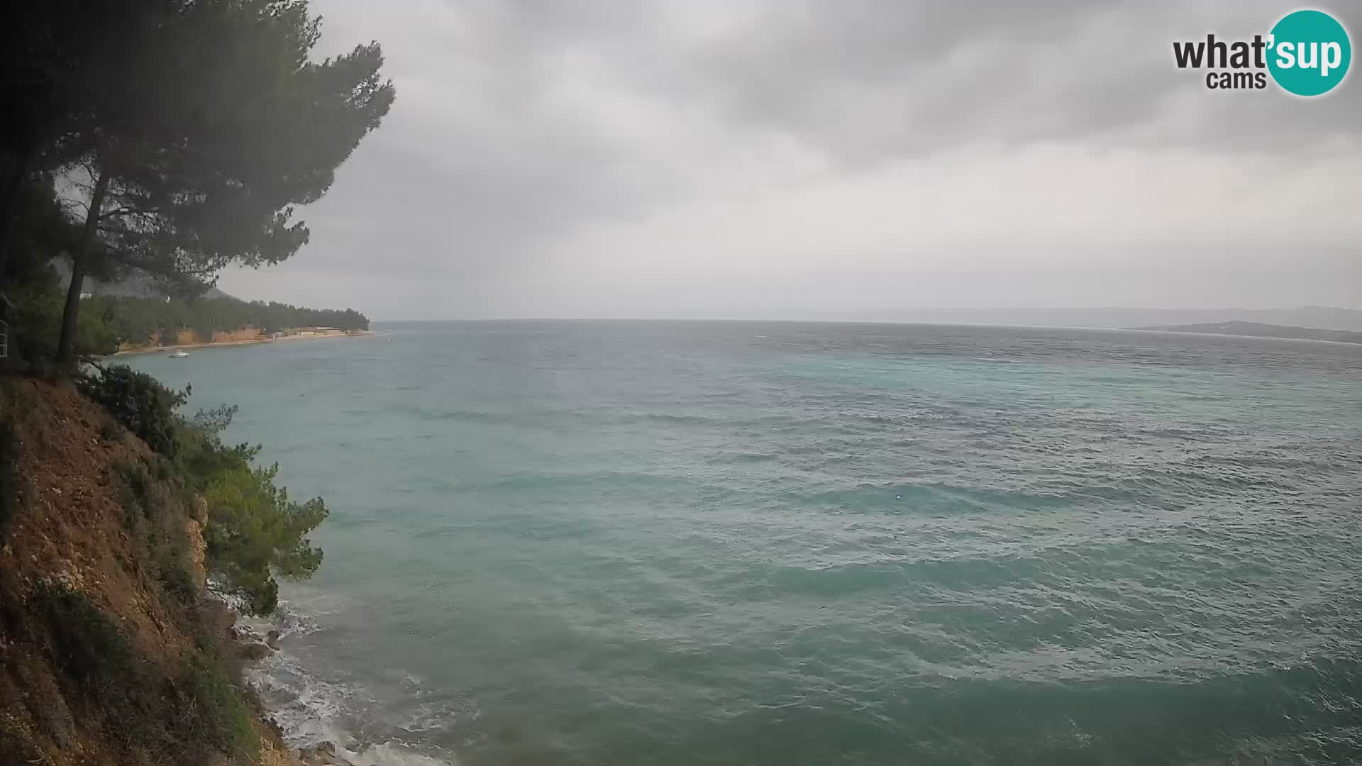 Web kamera Potočine Bol – Pogled uživo na plažu Borak, otok Brač