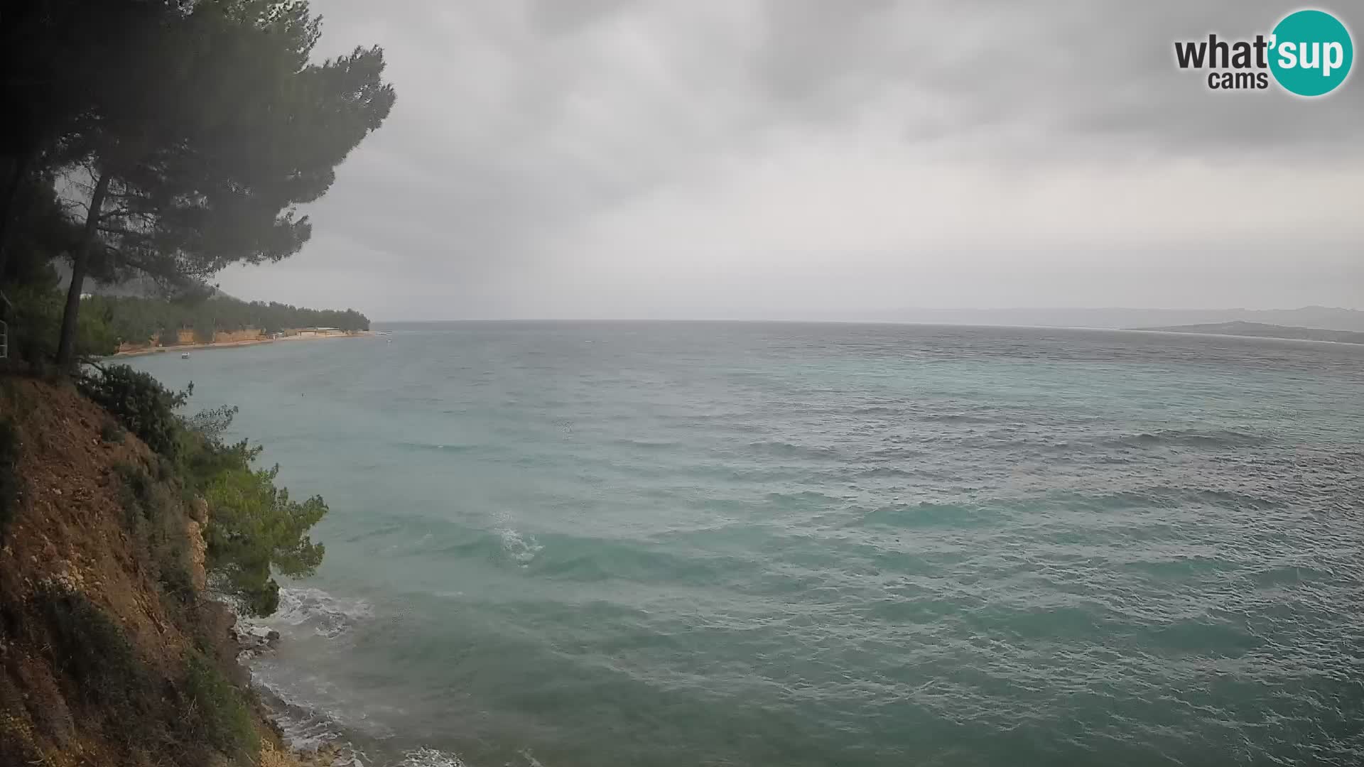 Web kamera Potočine Bol – Pogled uživo na plažu Borak, otok Brač