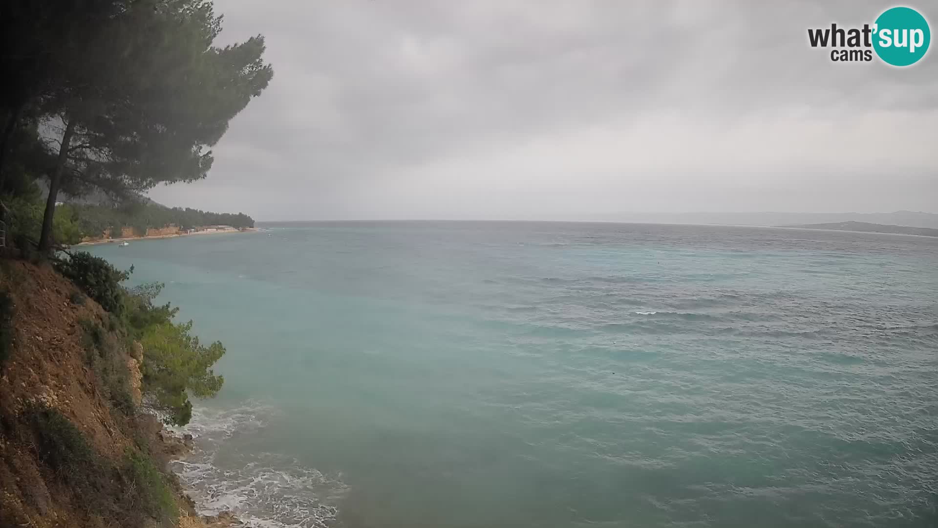 Web kamera Potočine Bol – Pogled uživo na plažu Borak, otok Brač