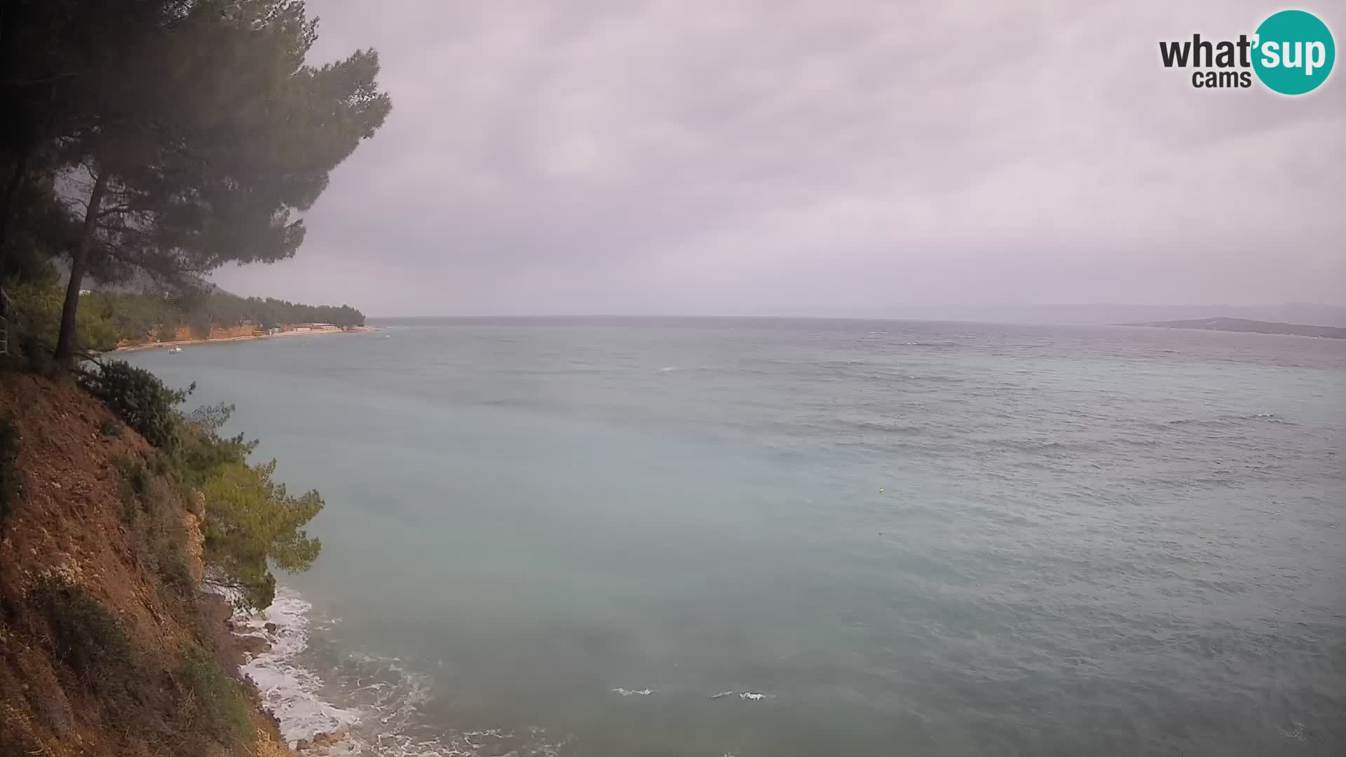 Web kamera Potočine Bol – Pogled uživo na plažu Borak, otok Brač