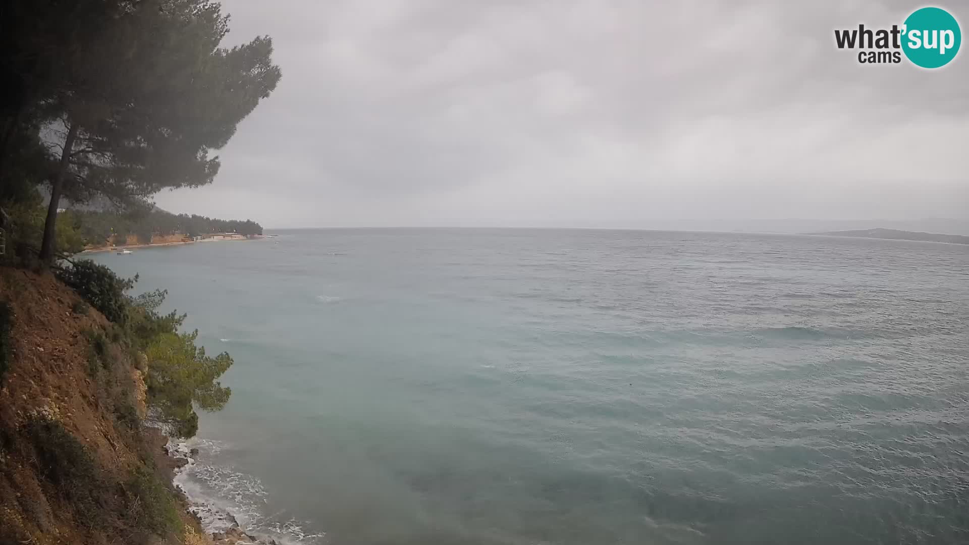 Webcam Spiaggia Potočine Bol – Vista live sulla spiaggia Borak, Isola di Brač