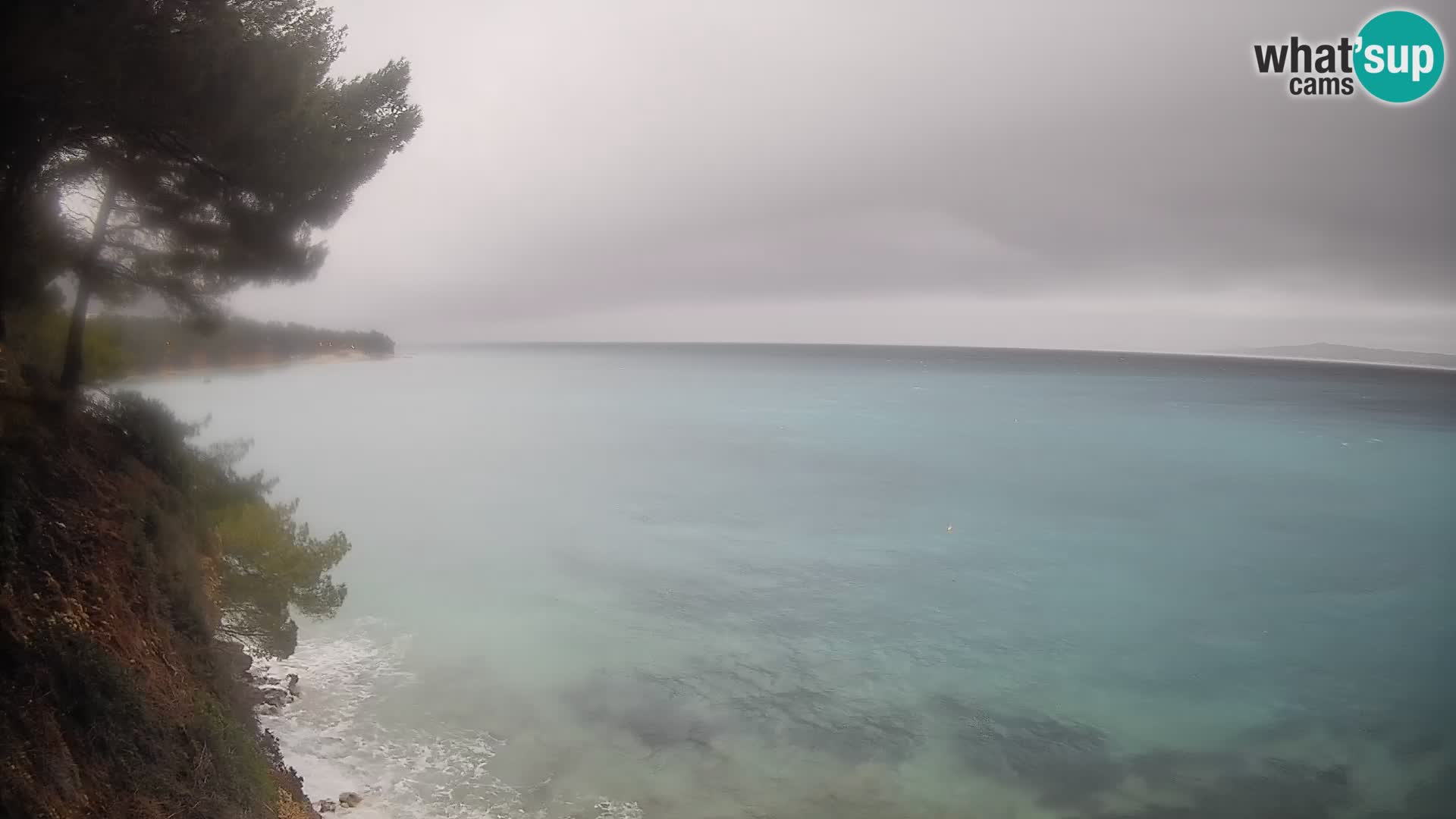Webcam Potočine Beach Bol – Live View of Borak Beach, Brač Island