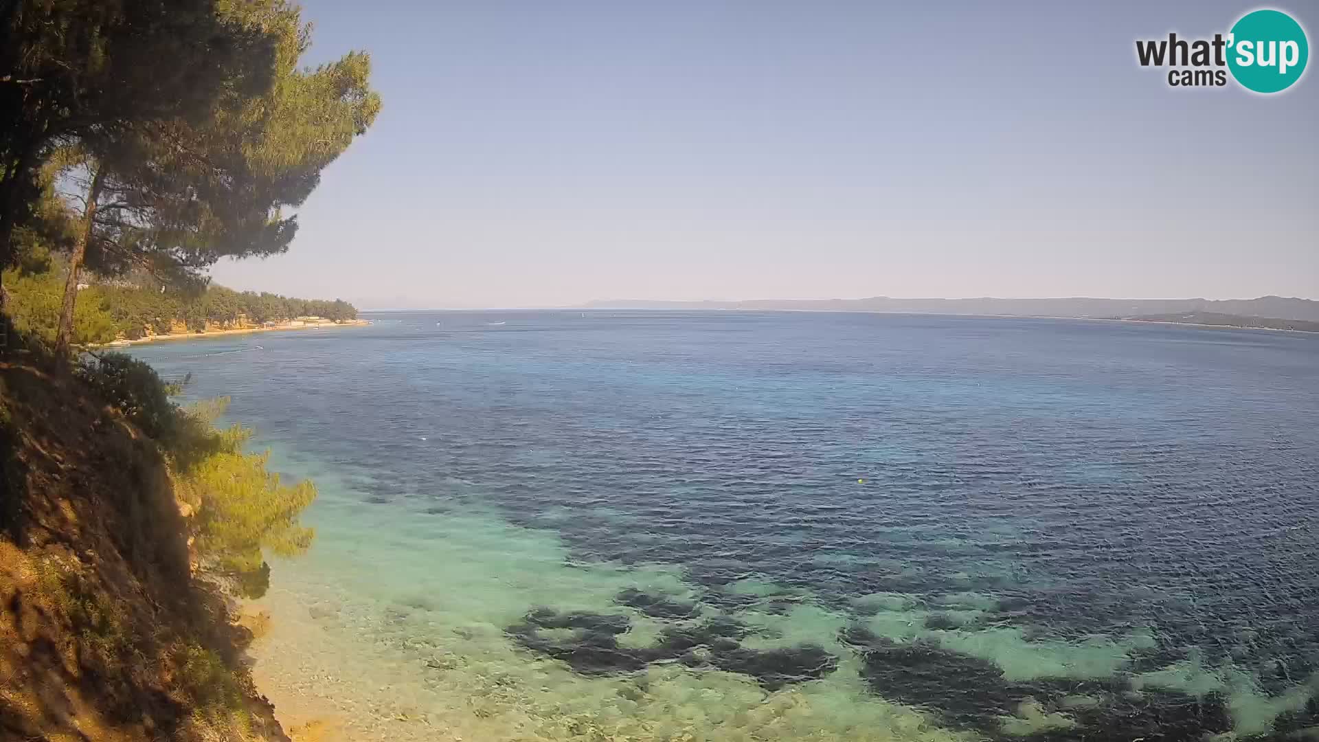 Webcam Strand Potočine Bol – Liveblick auf Borak Beach, Insel Brač