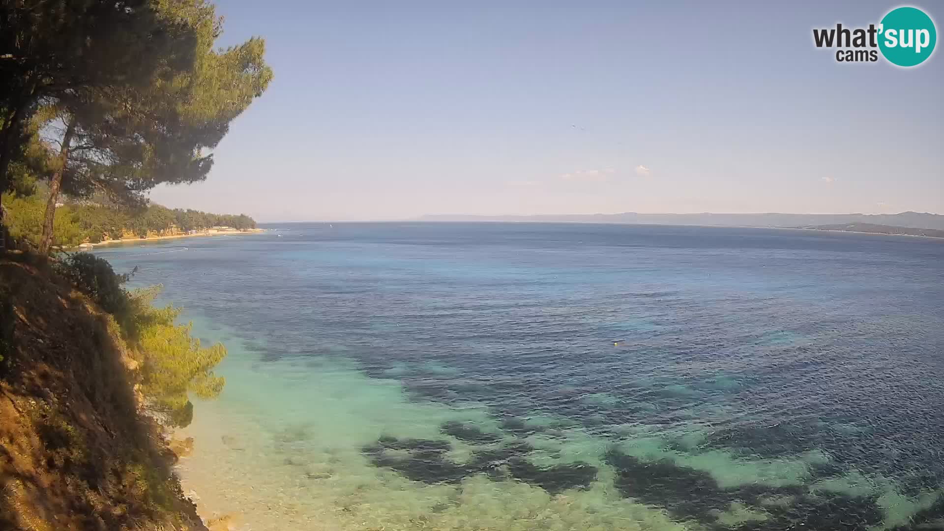 Webcam Strand Potočine Bol – Liveblick auf Borak Beach, Insel Brač