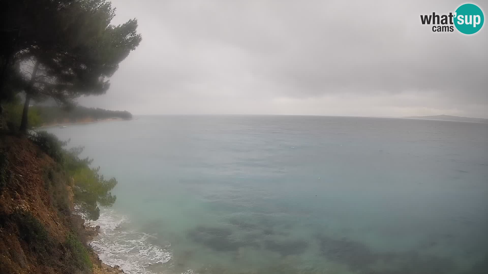 Webcam Spiaggia Potočine Bol – Vista live sulla spiaggia Borak, Isola di Brač