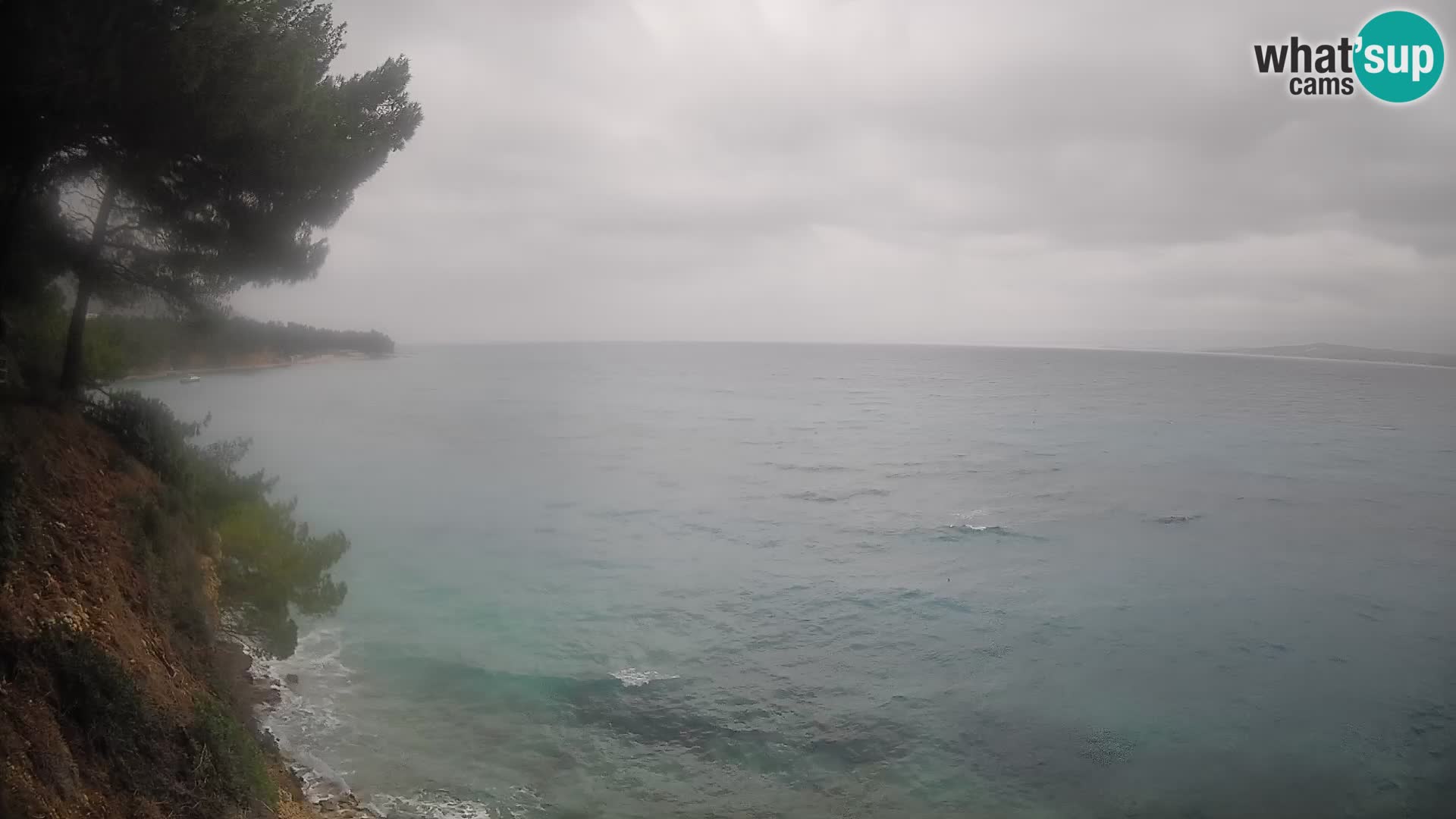 Webcam Spiaggia Potočine Bol – Vista live sulla spiaggia Borak, Isola di Brač