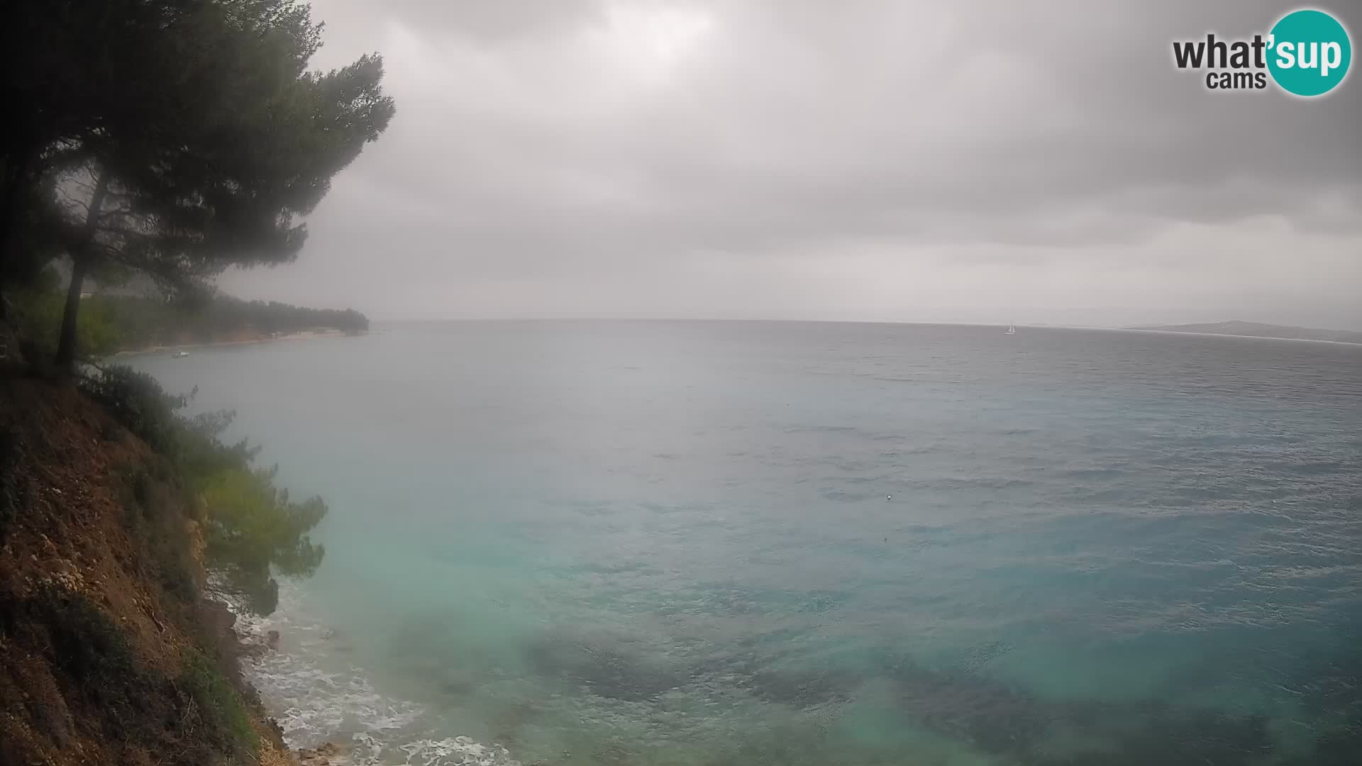 Webcam Potočine Beach Bol – Live View of Borak Beach, Brač Island