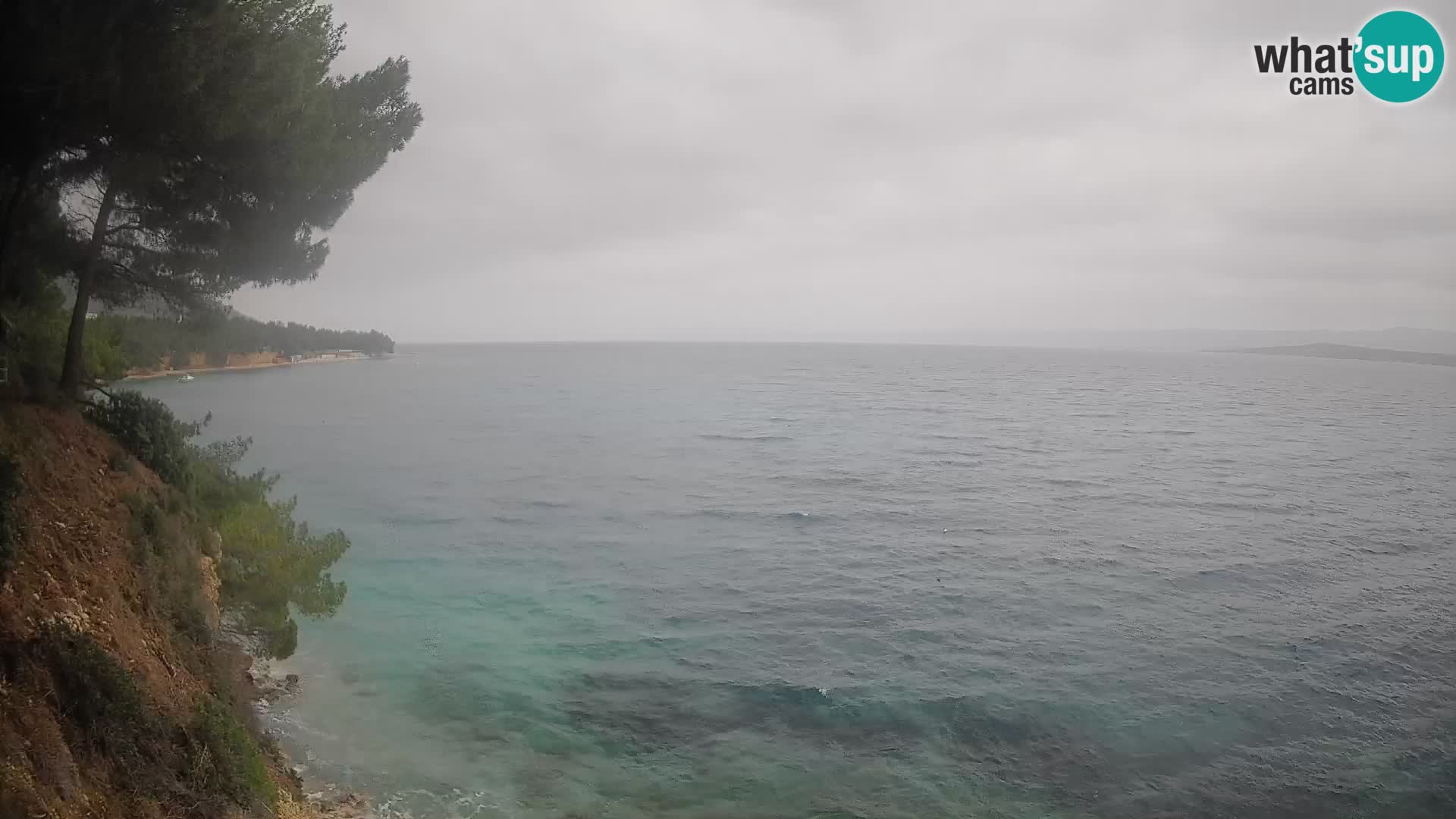 Webcam Spiaggia Potočine Bol – Vista live sulla spiaggia Borak, Isola di Brač