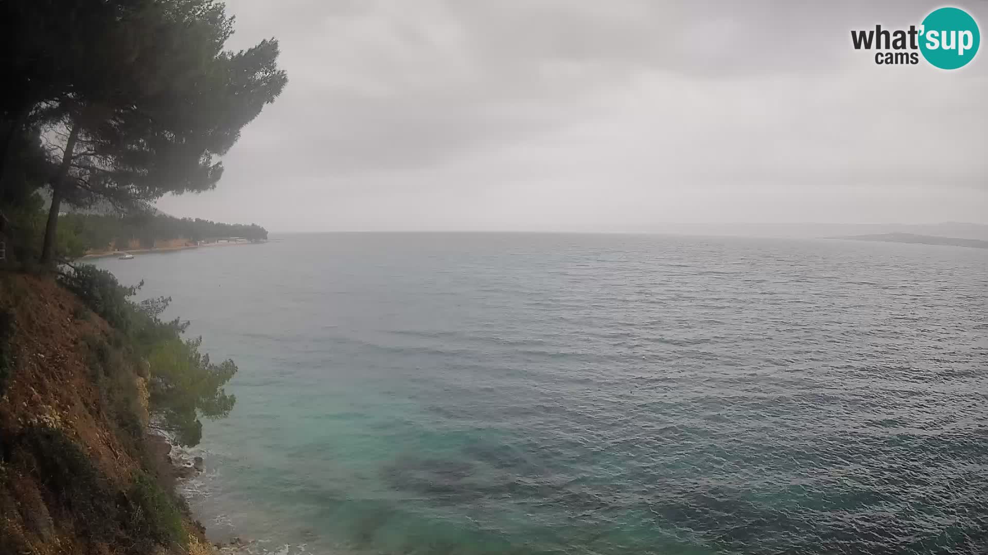 Webcam Spiaggia Potočine Bol – Vista live sulla spiaggia Borak, Isola di Brač