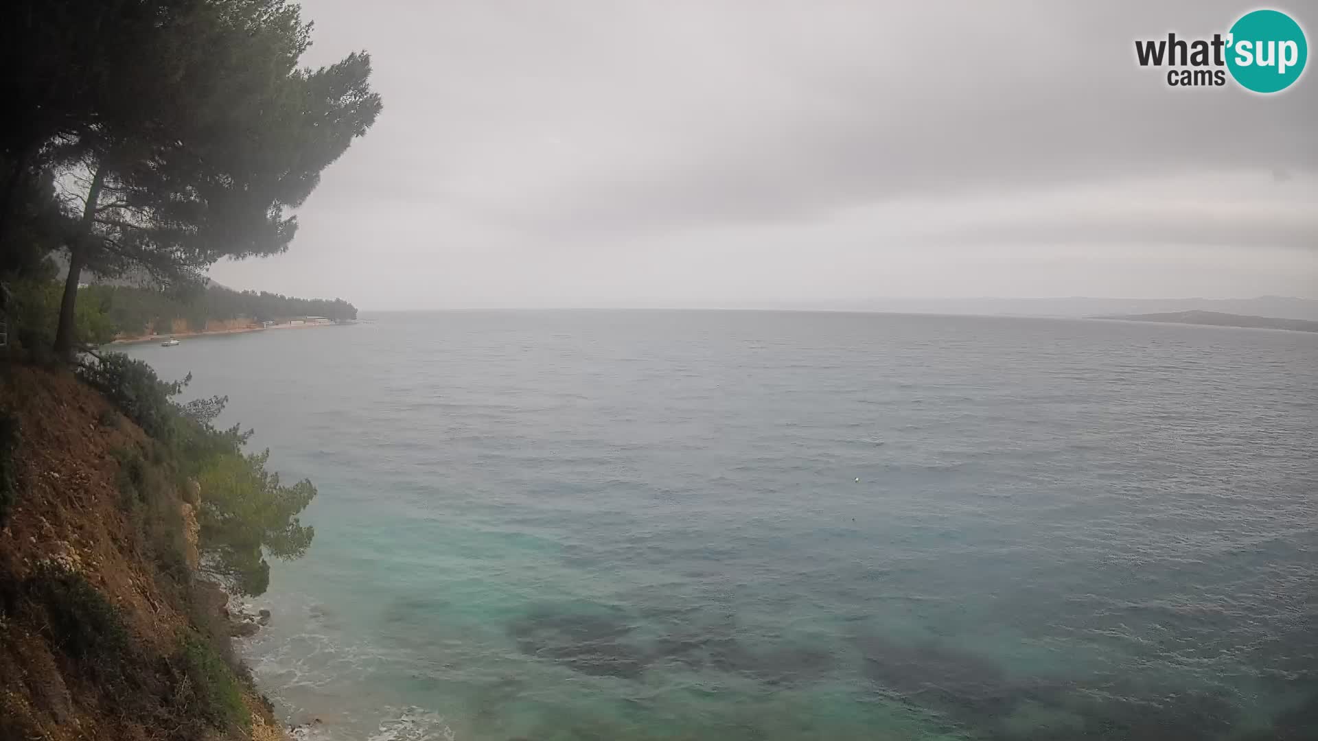 Web kamera Potočine Bol – Pogled uživo na plažu Borak, otok Brač