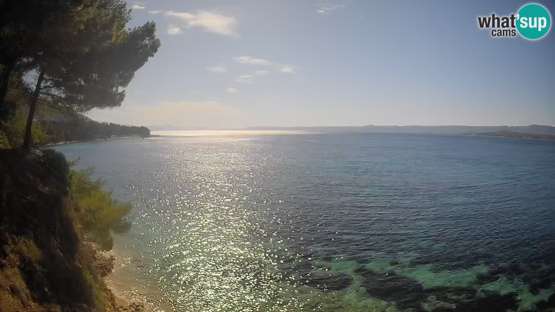 Webcam Playa Potočine Bol – Vista en vivo de Borak Beach, Isla de Brač