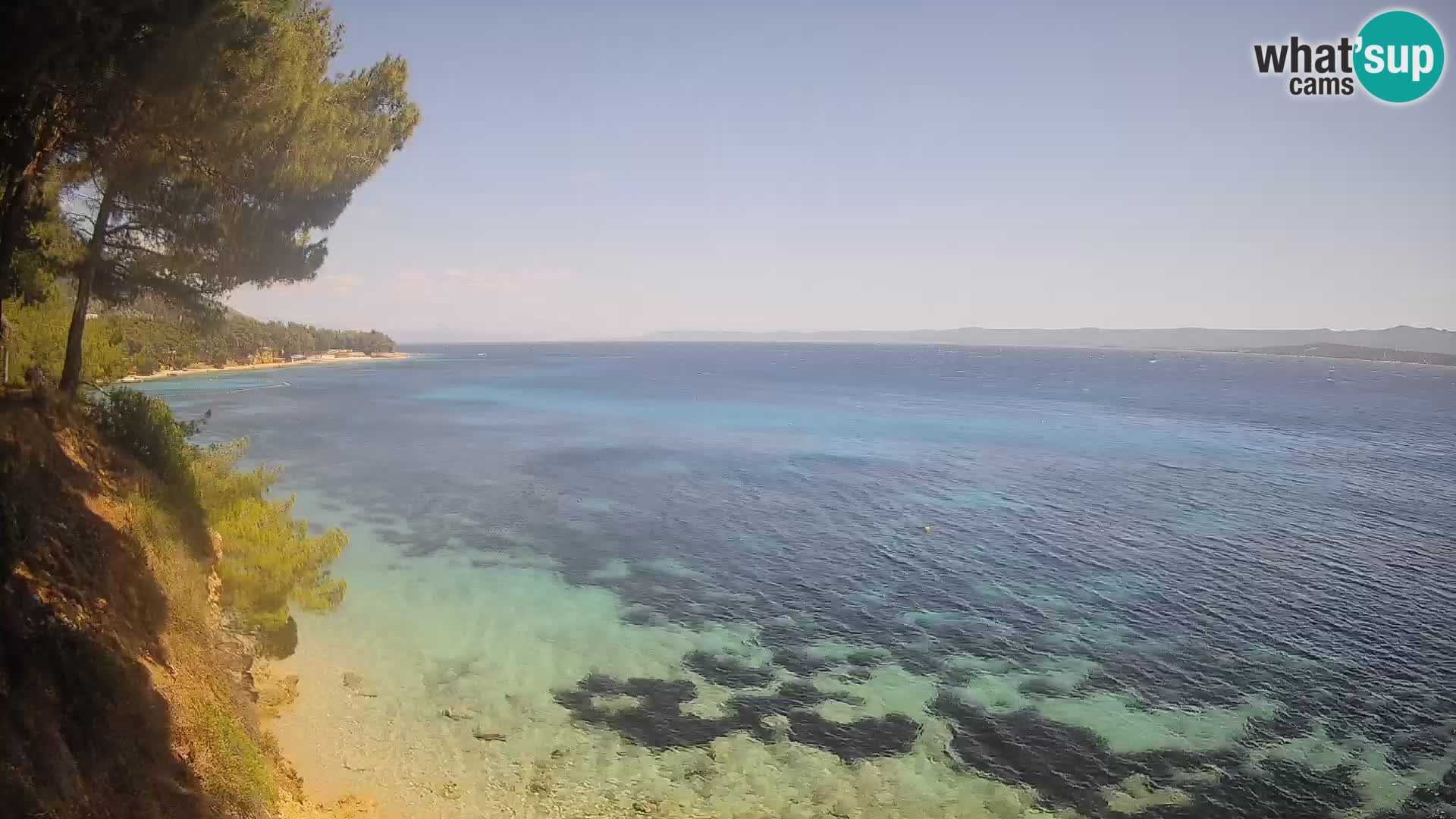 Webcam Potočine Beach Bol – Live View of Borak Beach, Brač Island