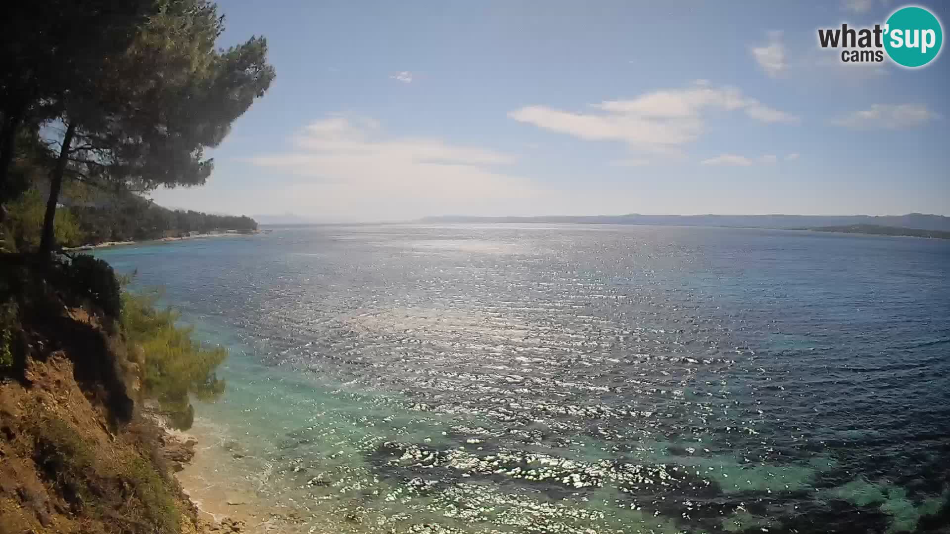 Web kamera Potočine Bol – Pogled uživo na plažu Borak, otok Brač