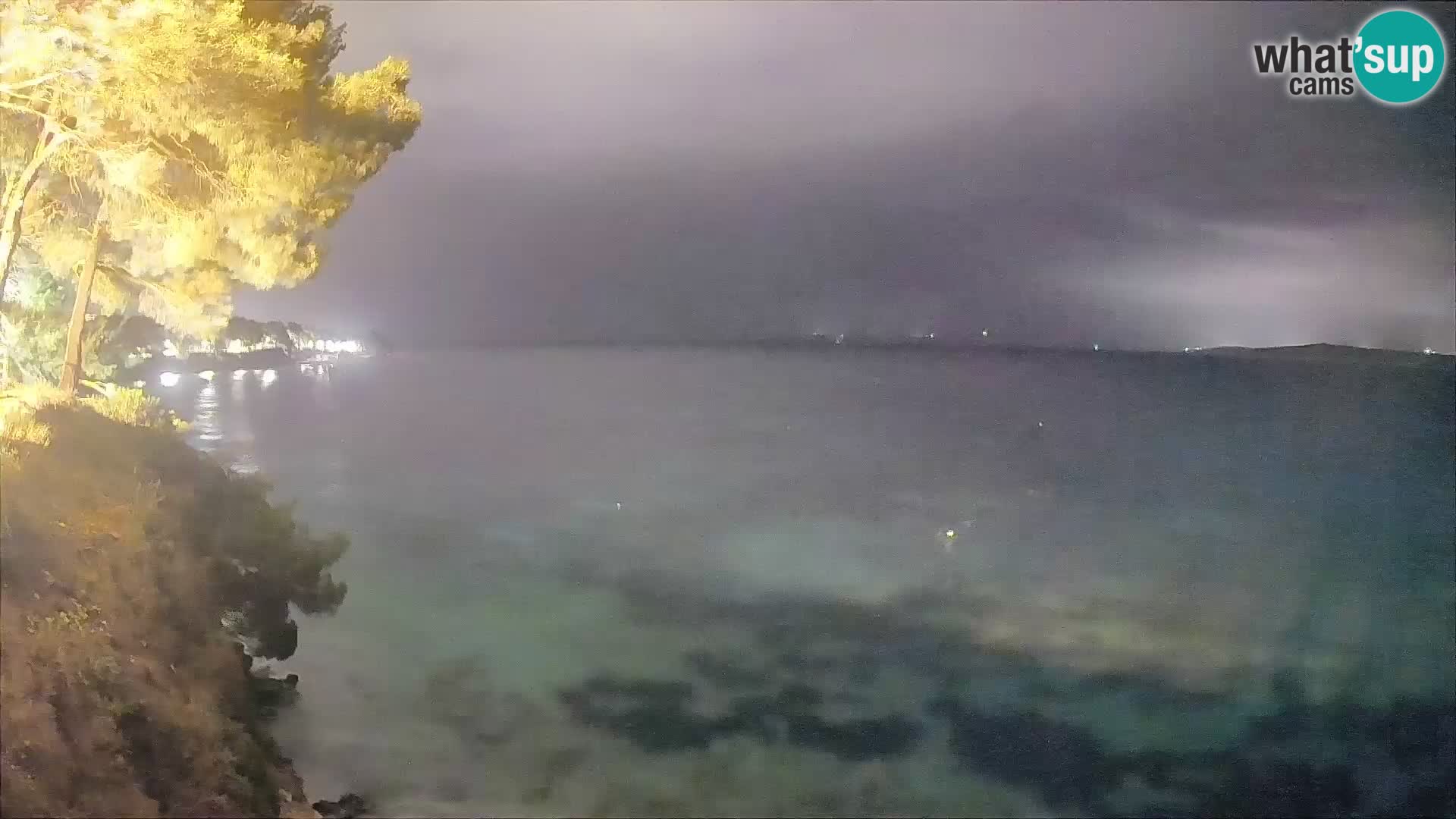 Webcam Spiaggia Potočine Bol – Vista live sulla spiaggia Borak, Isola di Brač