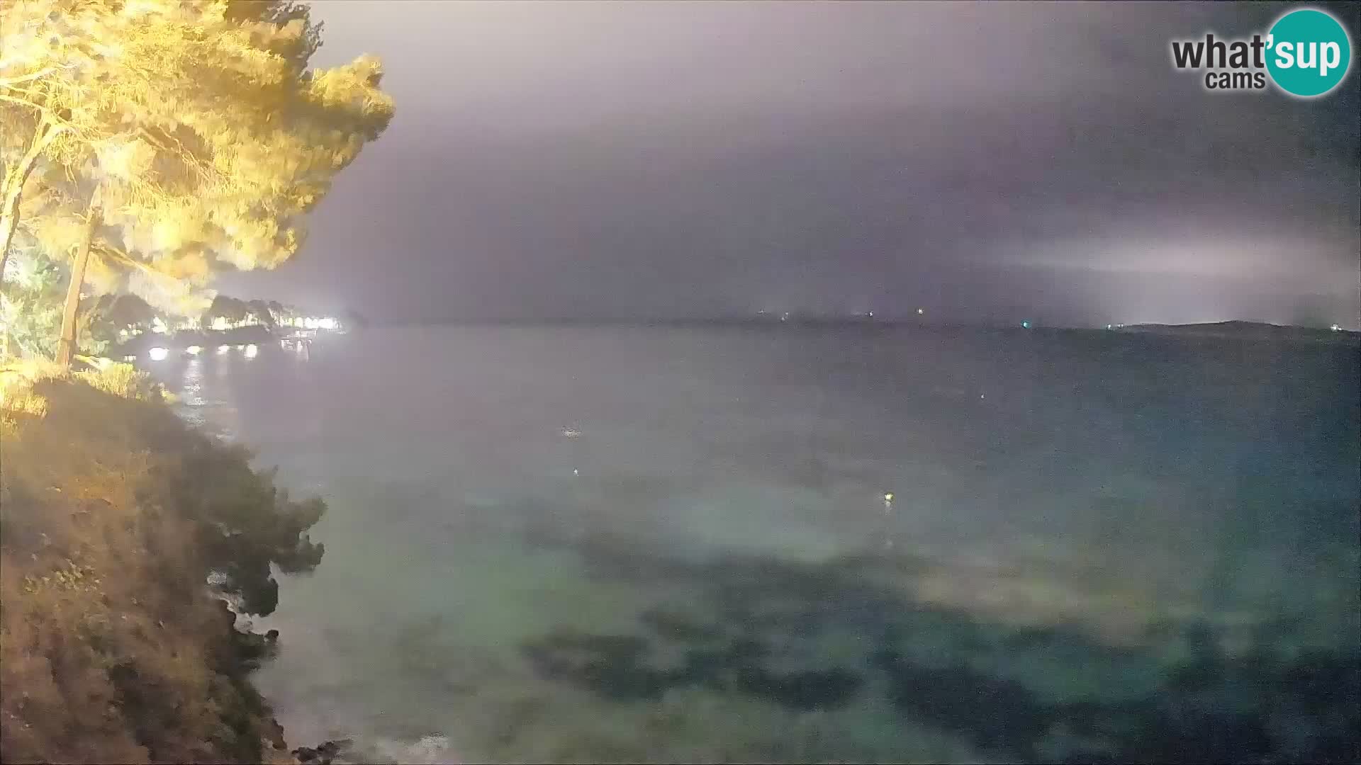 Webcam Spiaggia Potočine Bol – Vista live sulla spiaggia Borak, Isola di Brač