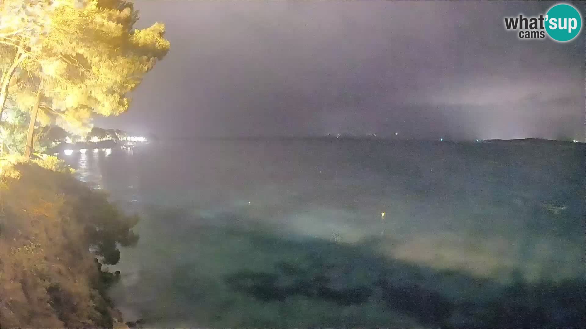 Webcam Spiaggia Potočine Bol – Vista live sulla spiaggia Borak, Isola di Brač